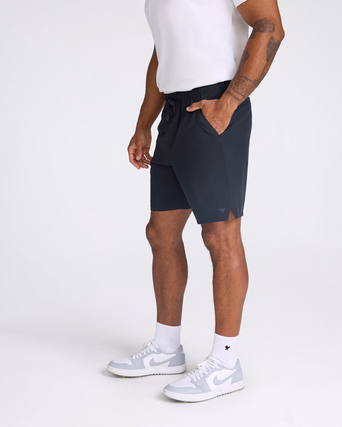 Custom Bad Birdie Active Short - Black — Black