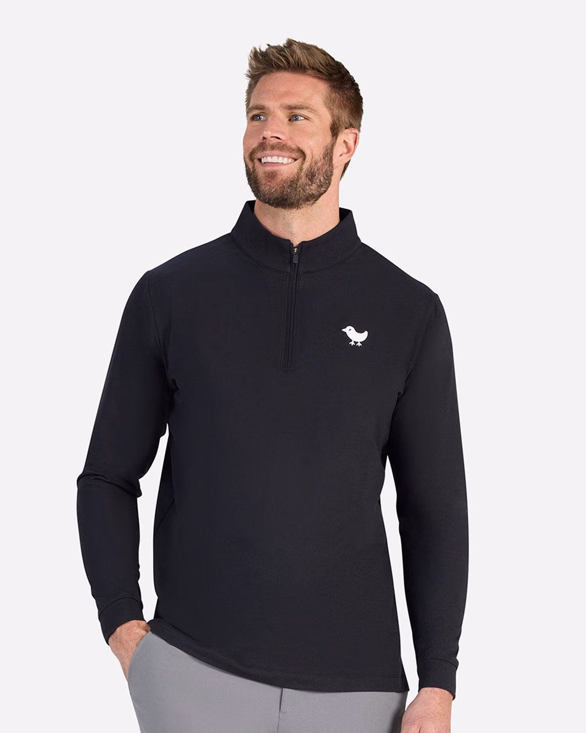 Custom Bad Birdie Velocity Quarterzip - Black