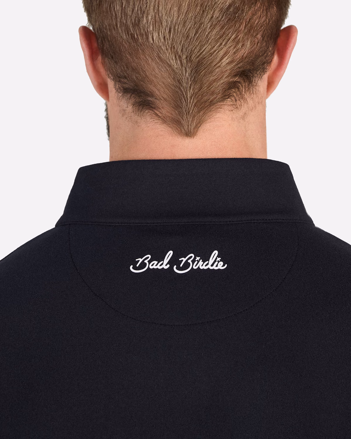 Custom Bad Birdie Velocity Quarterzip - Black — Black