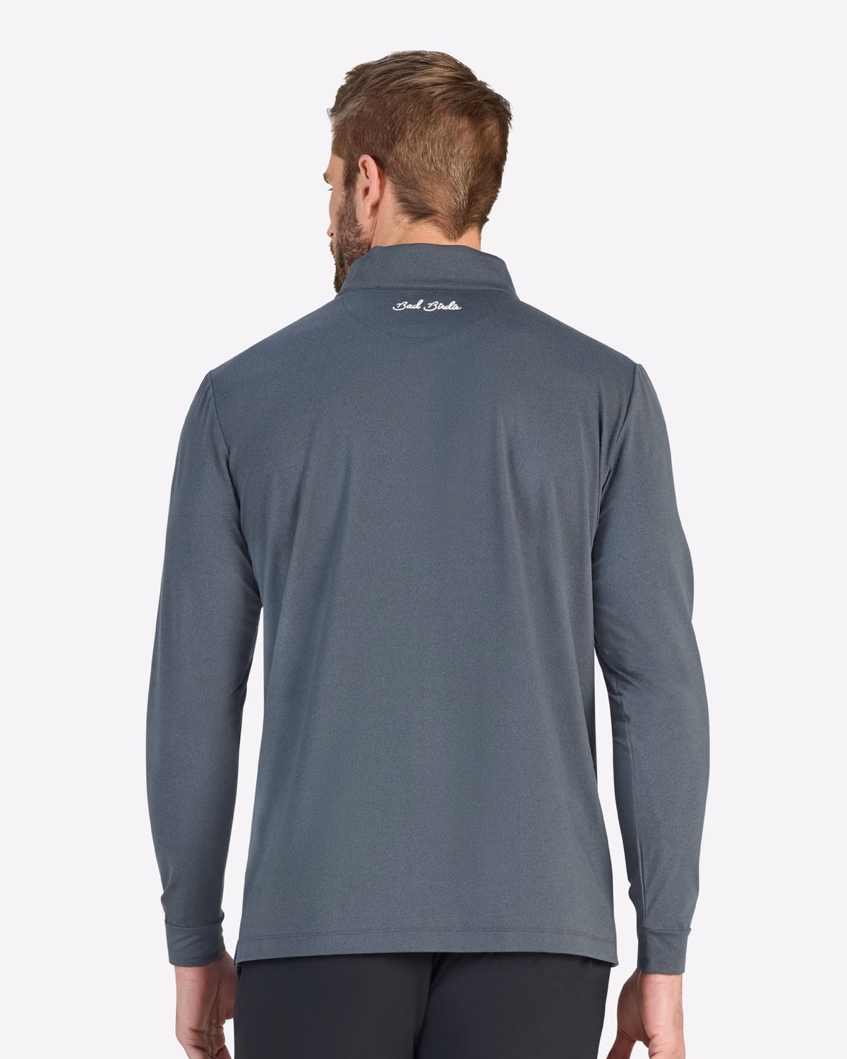 Custom Bad Birdie Velocity Quarterzip - Charcoal — Charcoal