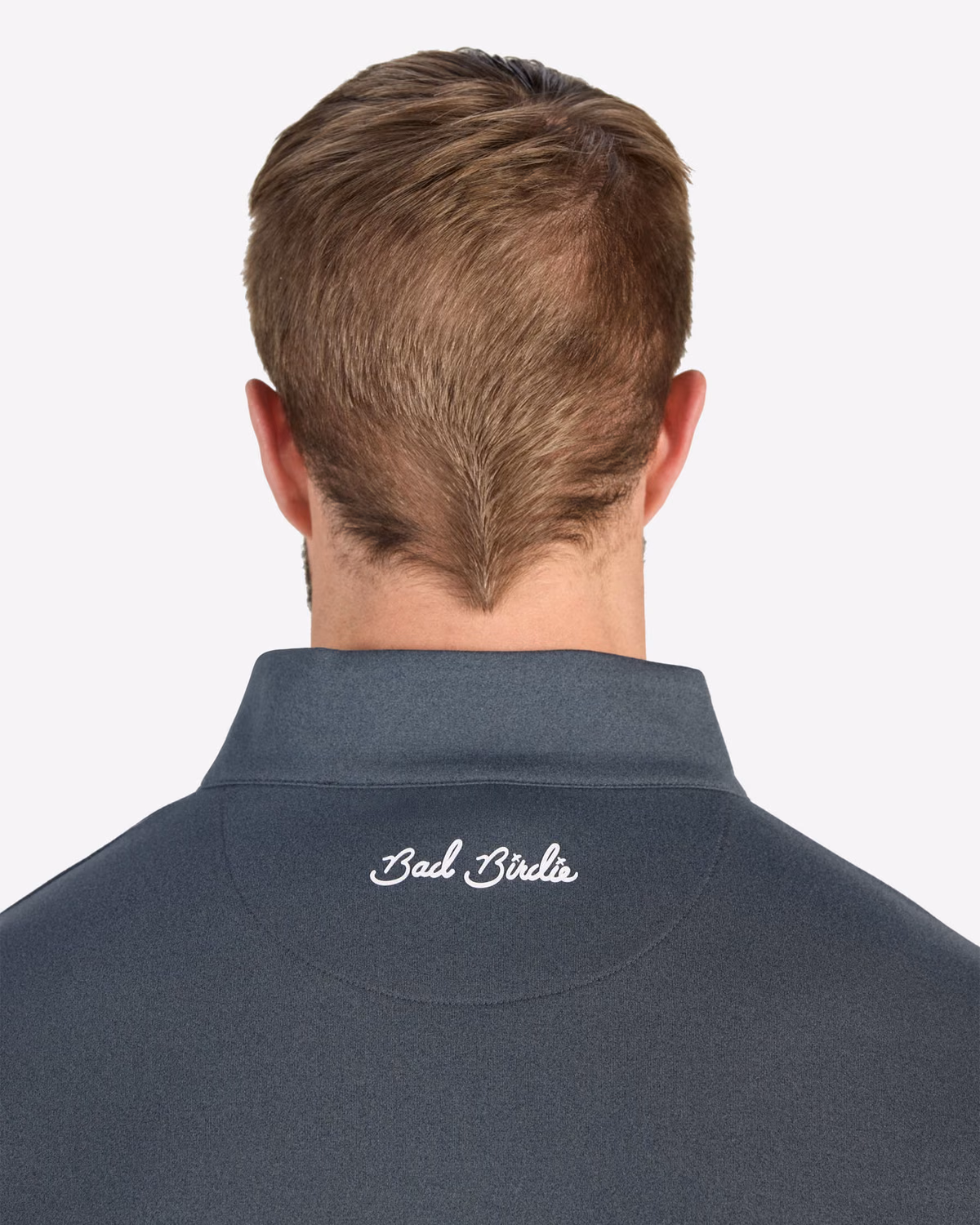 Custom Bad Birdie Velocity Quarterzip - Charcoal — Charcoal