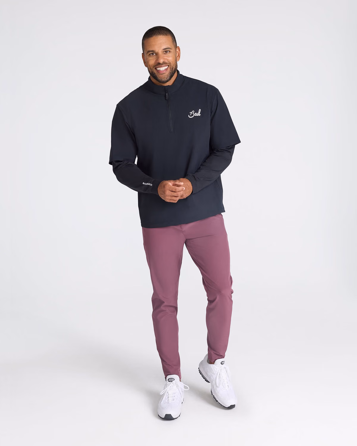Custom Bad Birdie Mechanism Quarterzip - Black — Black