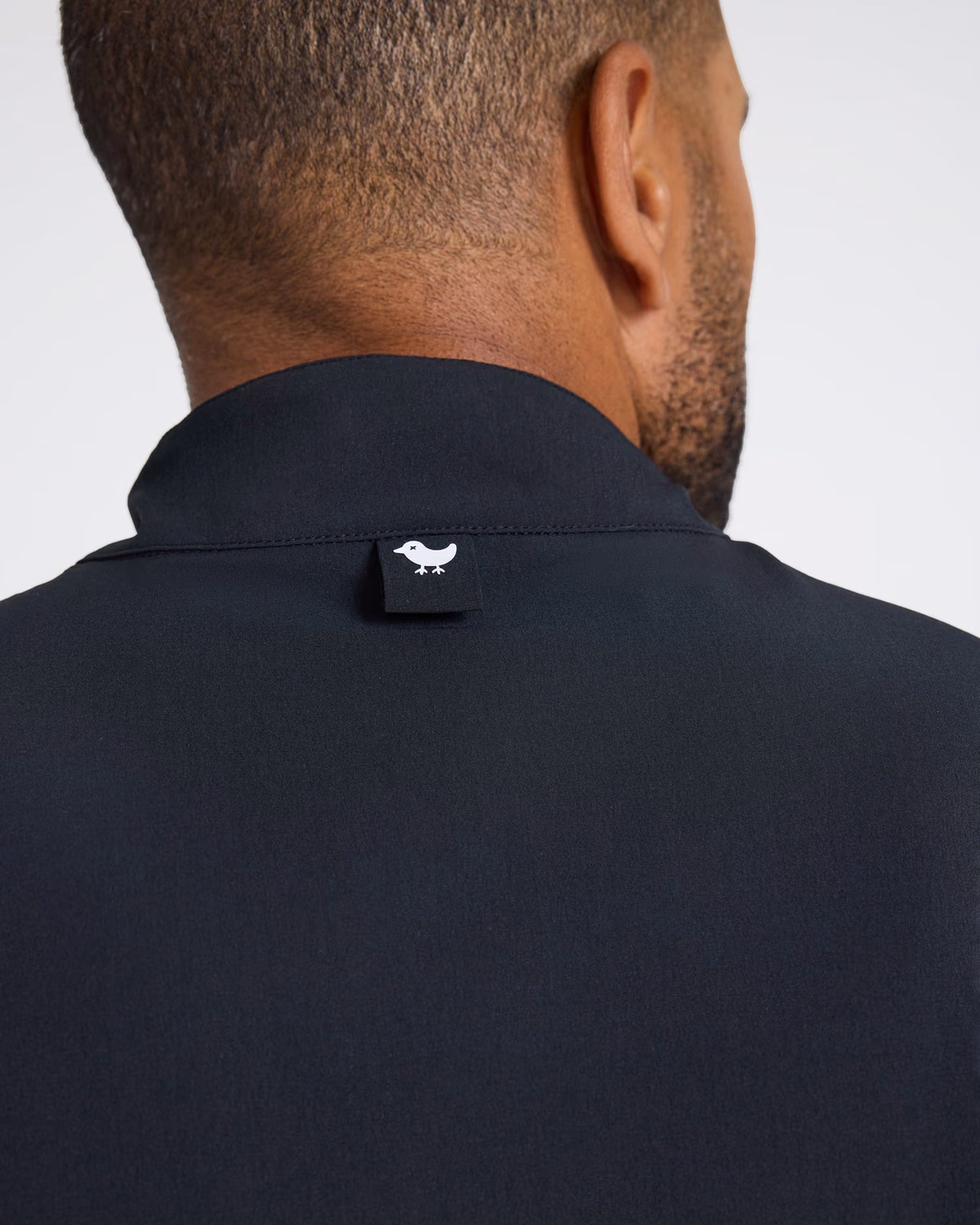 Custom Bad Birdie Mechanism Quarterzip - Black — Black