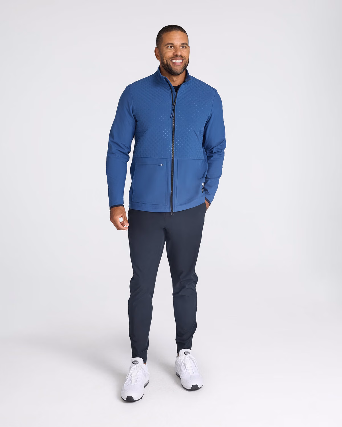 Custom Bad Birdie Hybrid Jacket - Dusk Navy — Dusk Navy