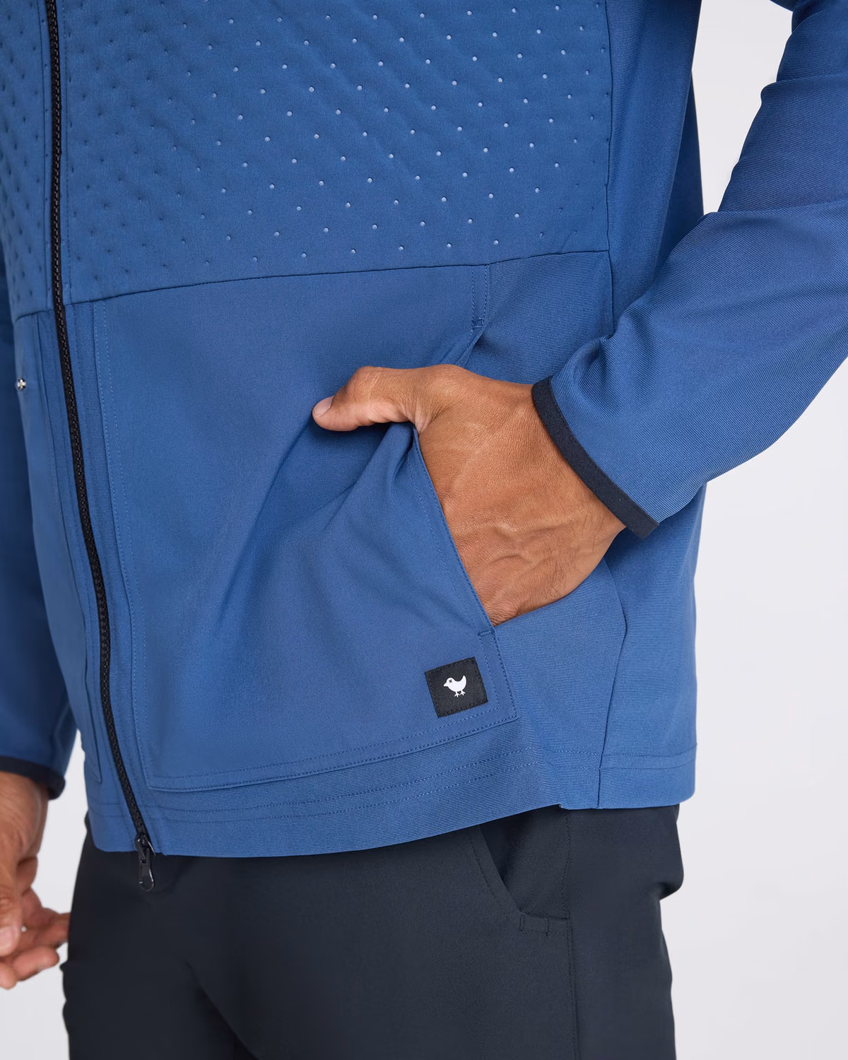 Custom Bad Birdie Hybrid Jacket - Dusk Navy — Dusk Navy
