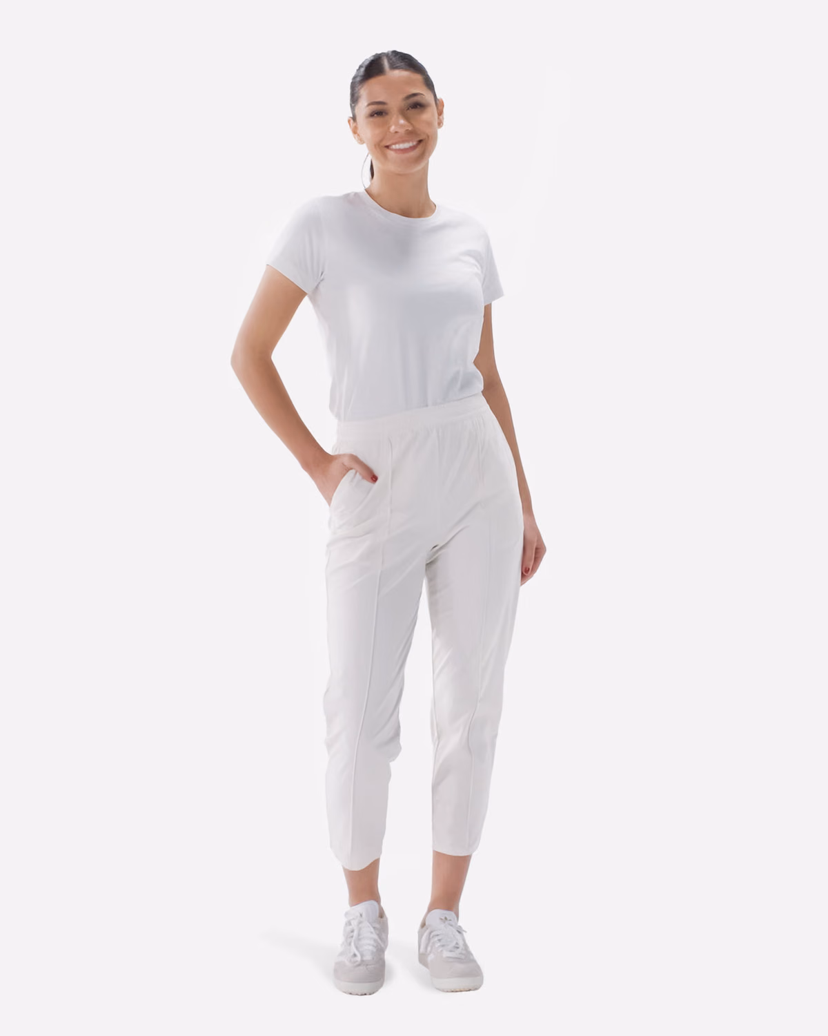 Custom Bad Birdie Women's Players Pant - White Onyx — White Onyx