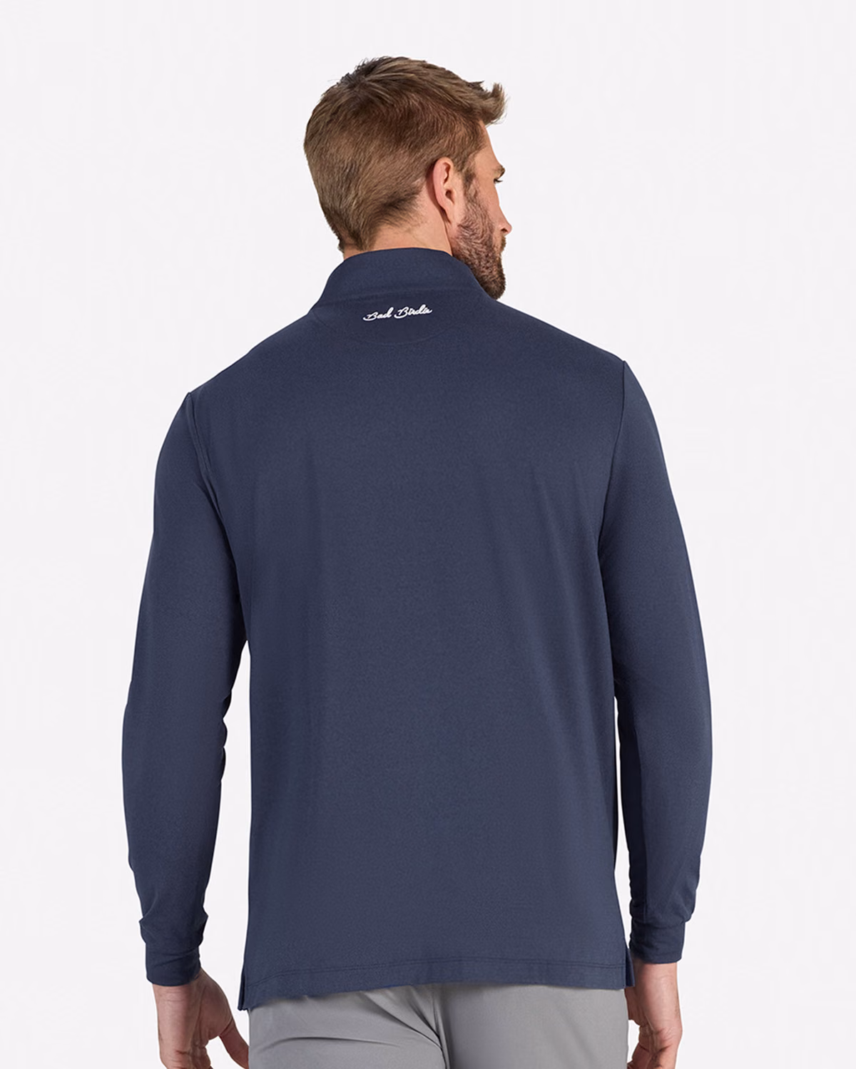 Custom Bad Birdie Velocity Quarterzip - Dark Navy — Dark Navy