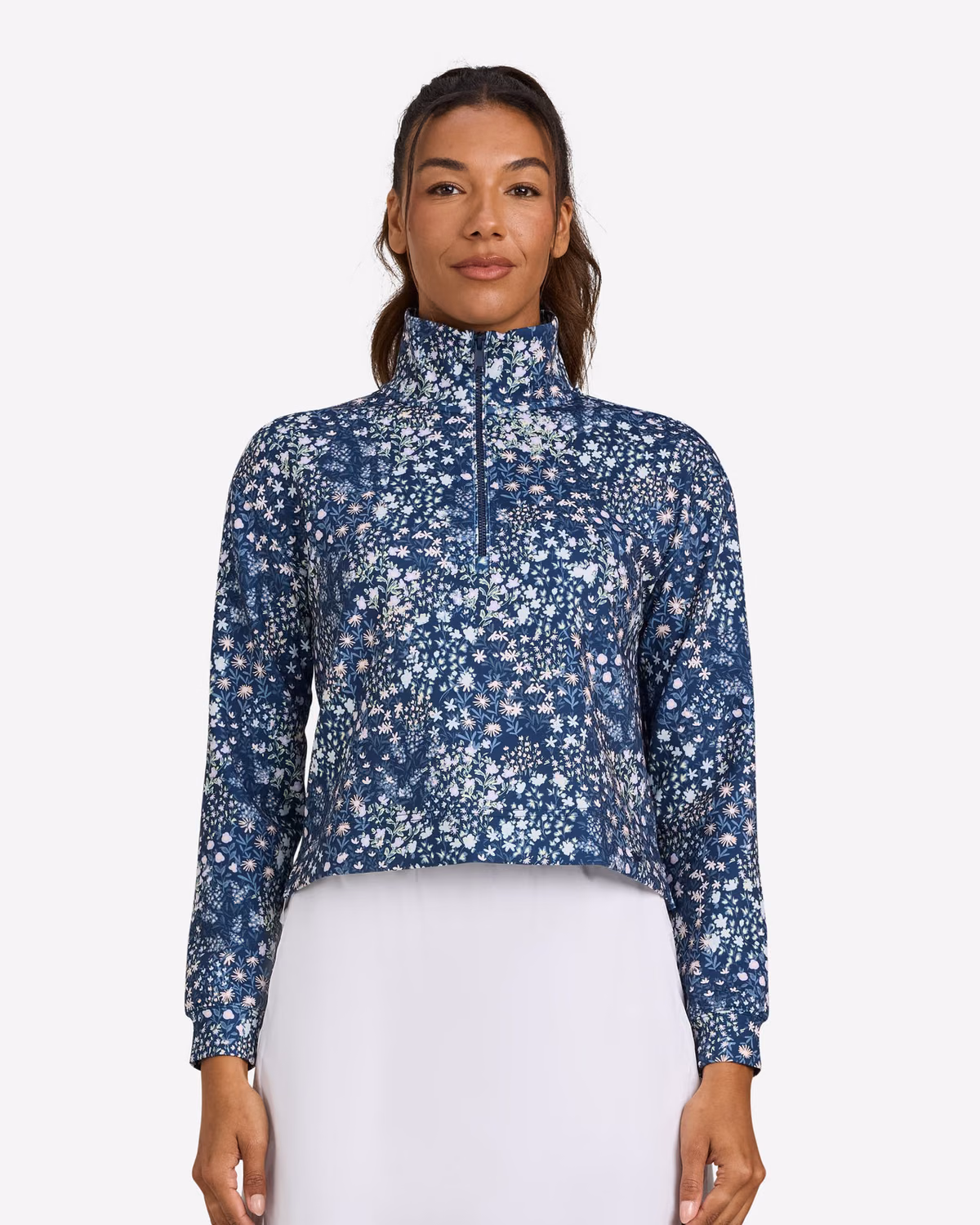 Custom Bad Birdie At Ease Quarterzip - Super Duper Bloom