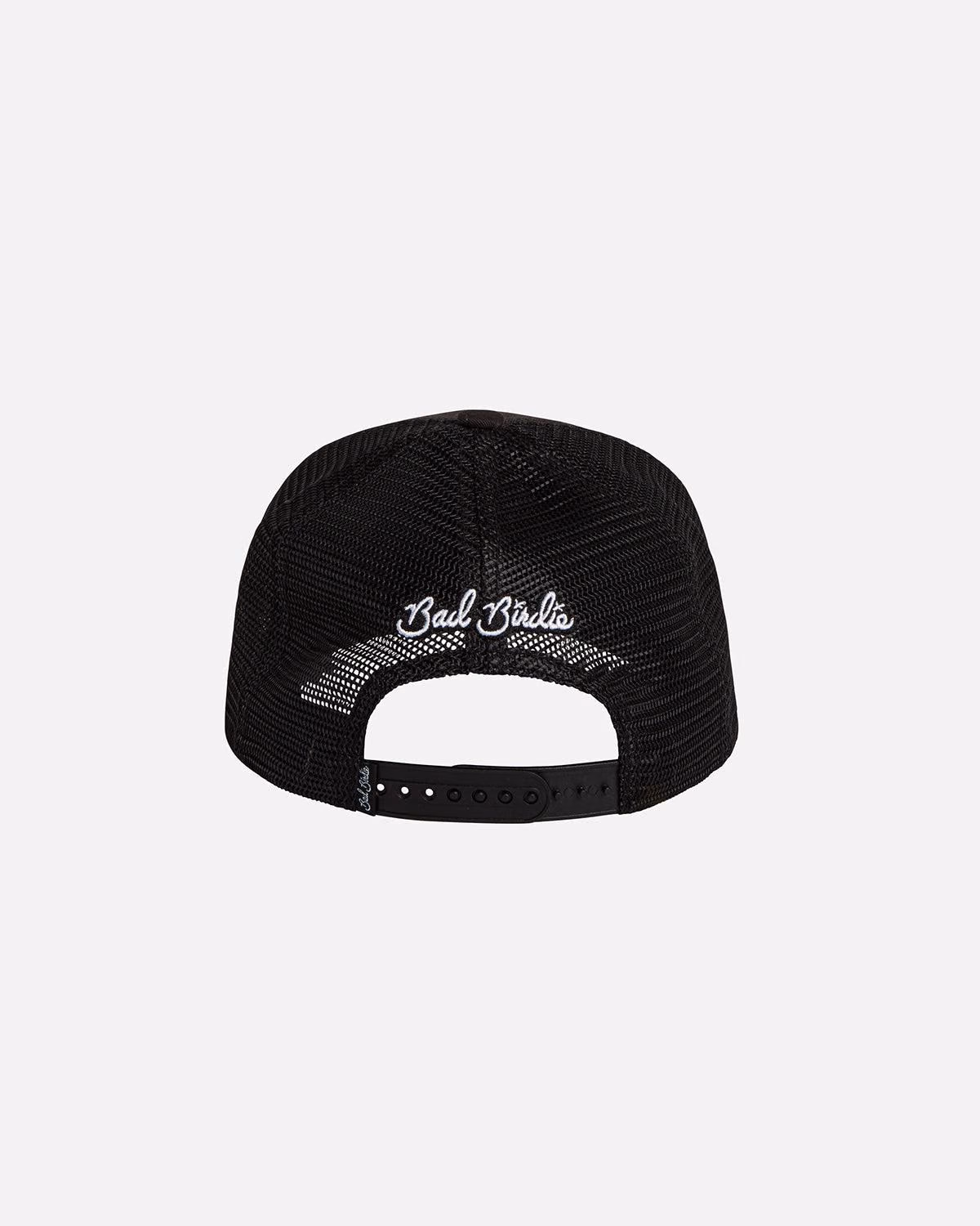 Custom Bad Birdie Trucker Hat - Black — Black