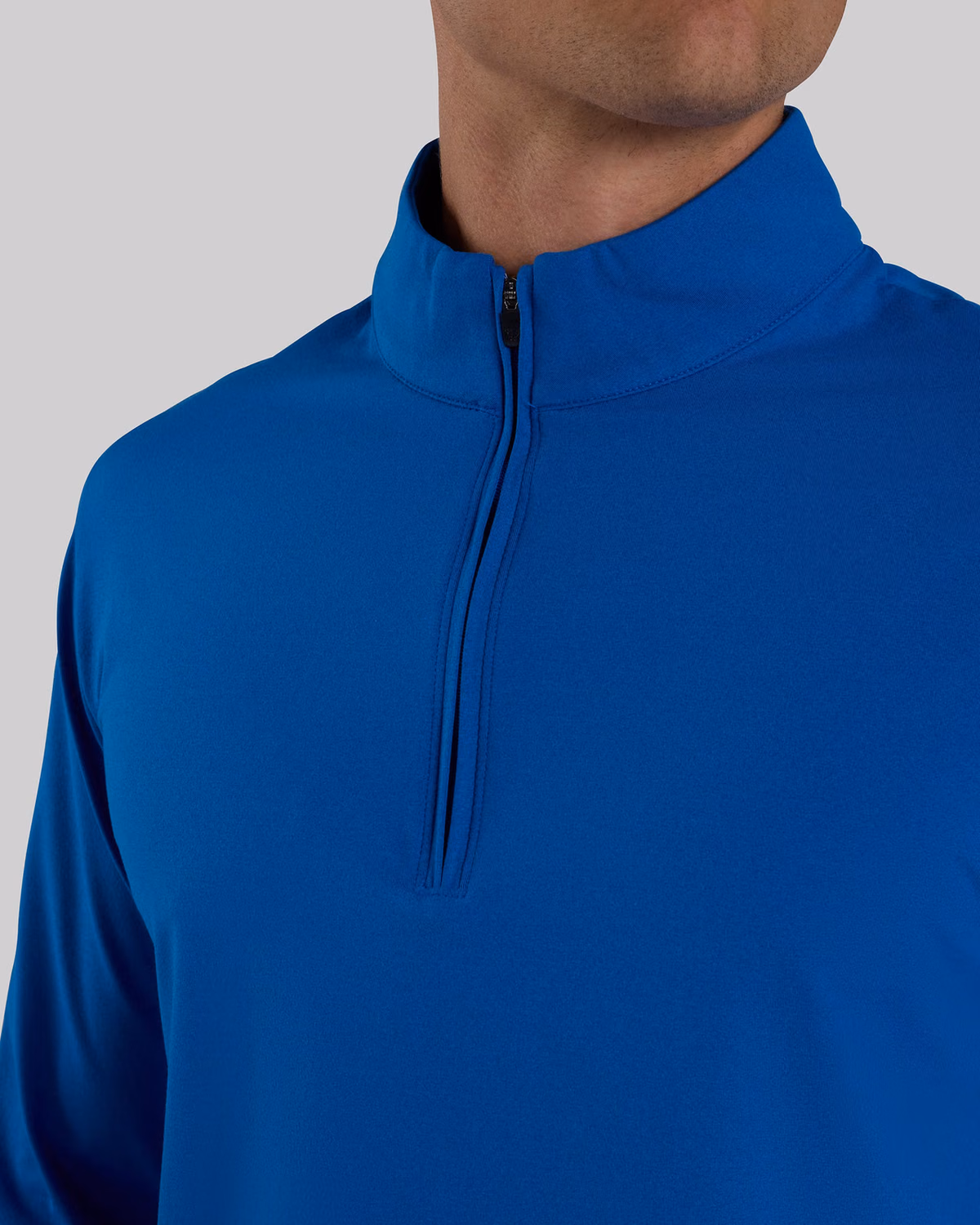 Custom Bad Birdie Velocity Quarterzip - Classic Blue — Classic Blue