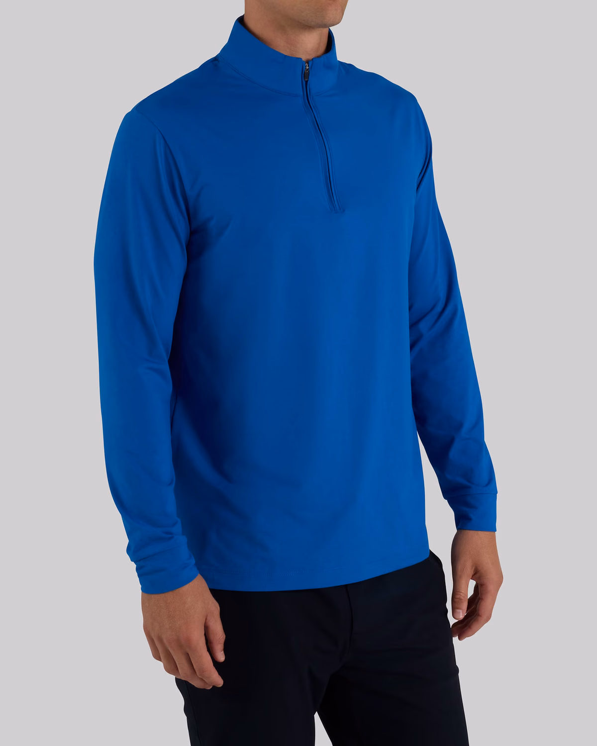Custom Bad Birdie Velocity Quarterzip - Classic Blue — Classic Blue