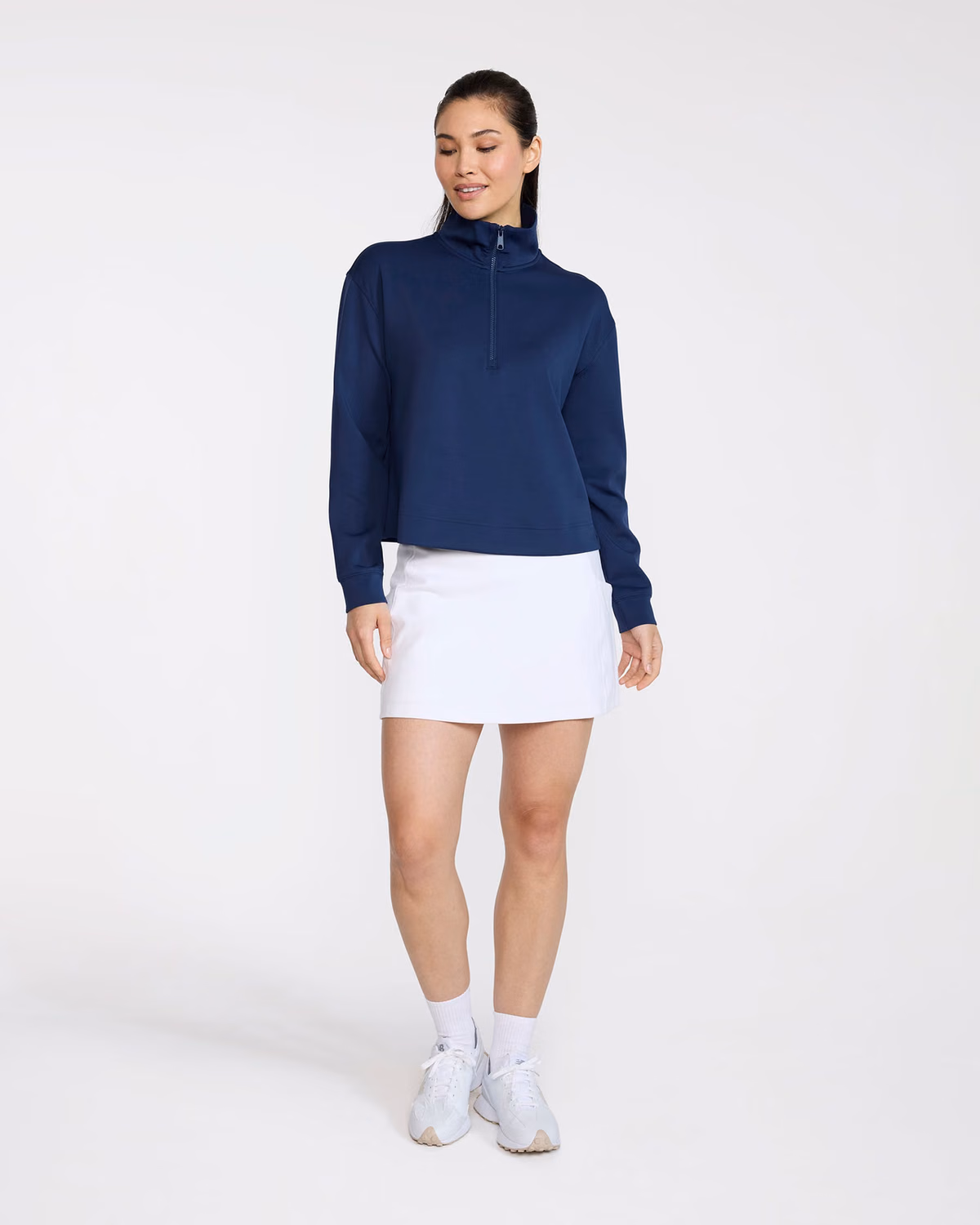 Custom Bad Birdie At Ease Quarterzip - Dark Navy