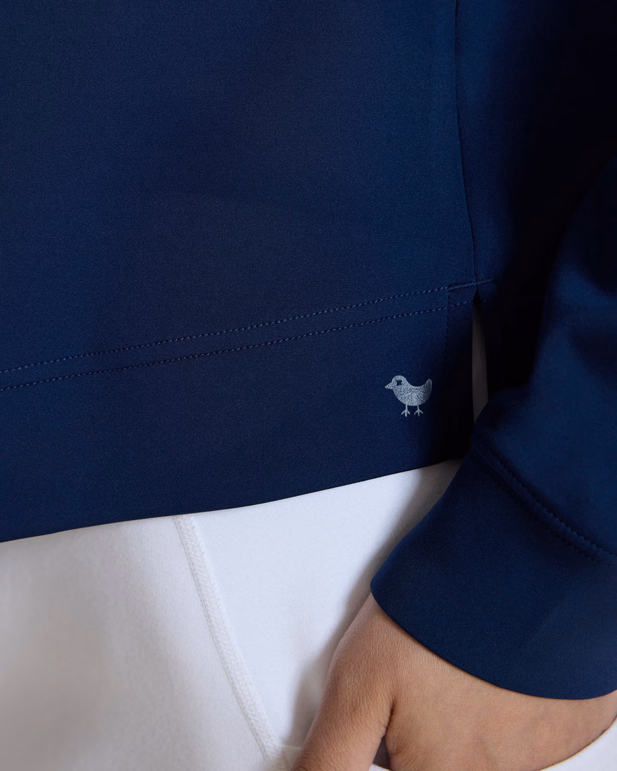 Custom Bad Birdie At Ease Quarterzip - Dark Navy — Dark Navy