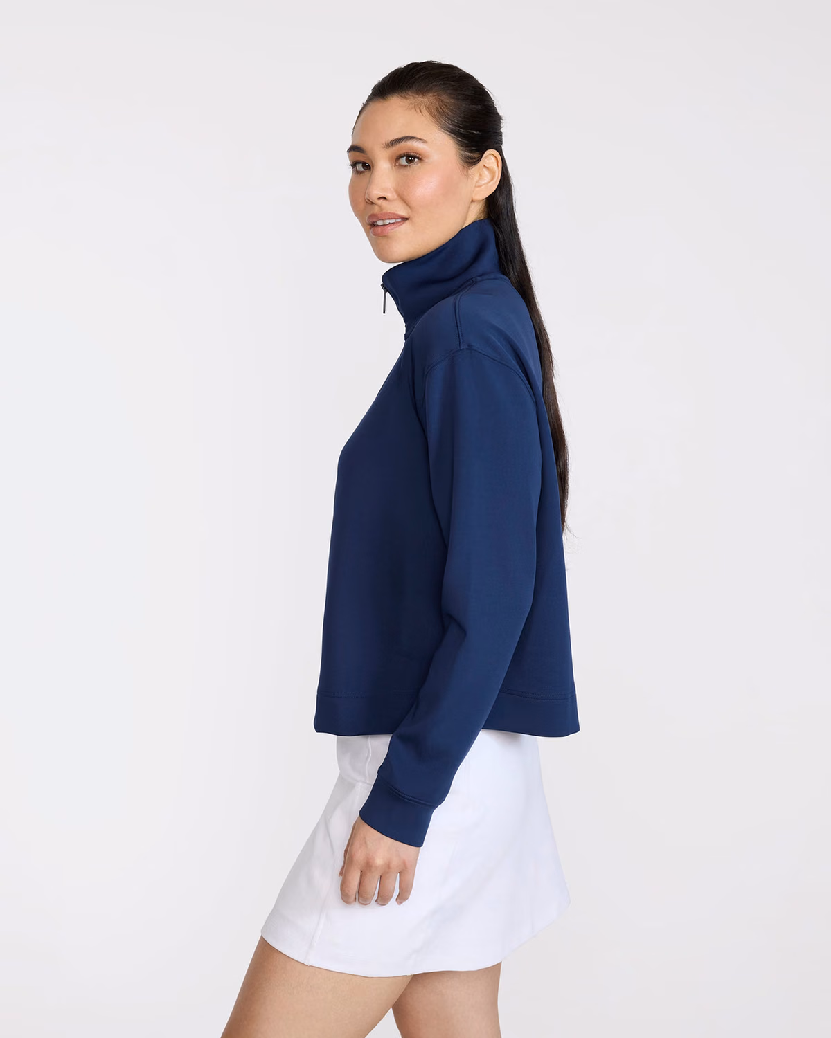 Custom Bad Birdie At Ease Quarterzip - Dark Navy — Dark Navy