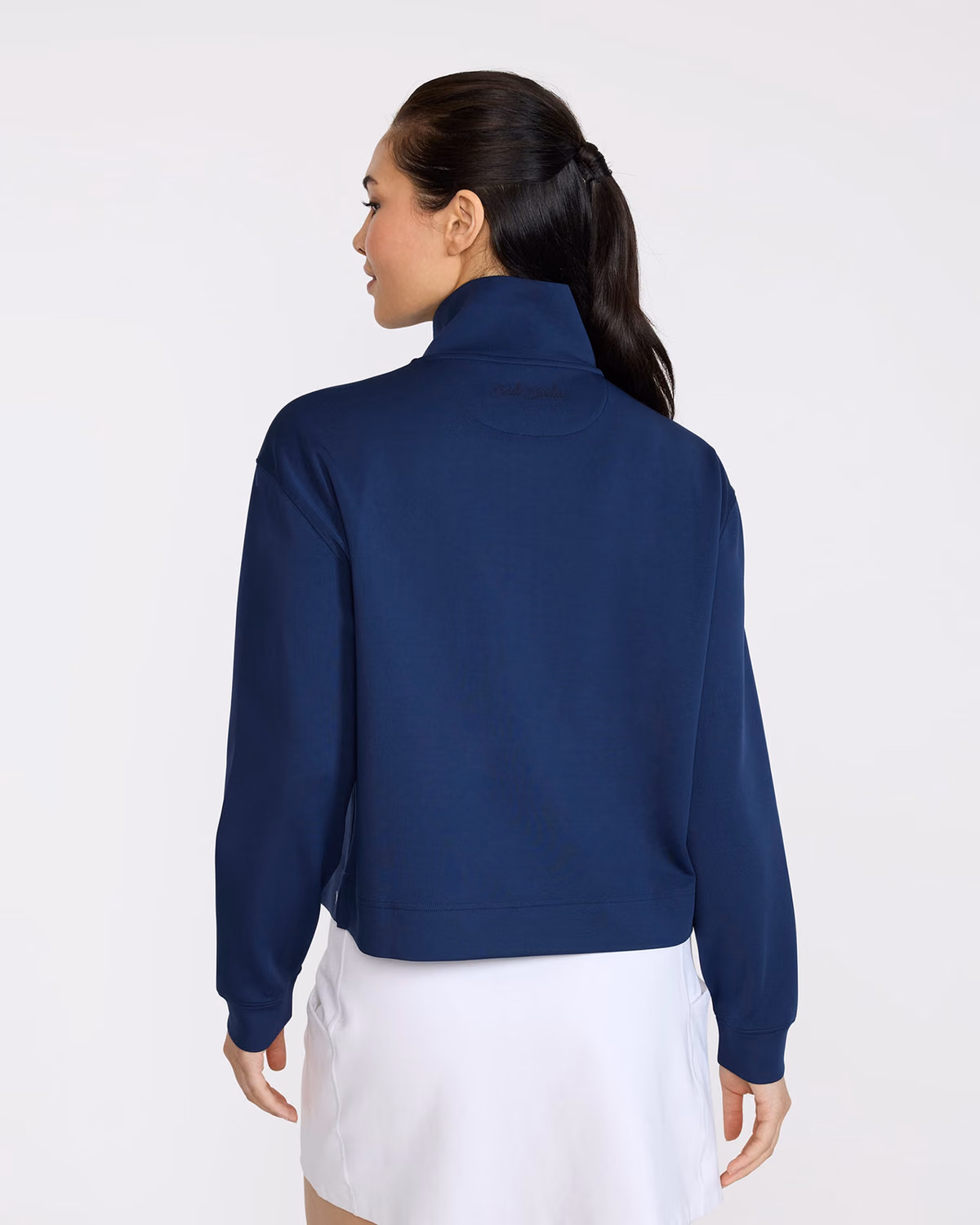 Custom Bad Birdie At Ease Quarterzip - Dark Navy — Dark Navy