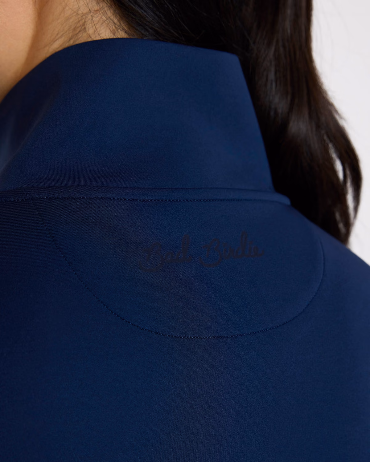 Custom Bad Birdie At Ease Quarterzip - Dark Navy — Dark Navy