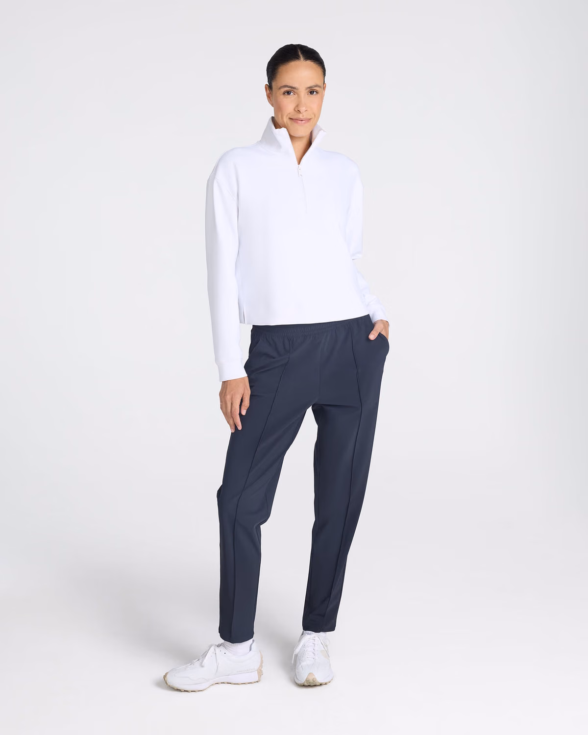 Custom Bad Birdie At Ease Quarterzip - White — White
