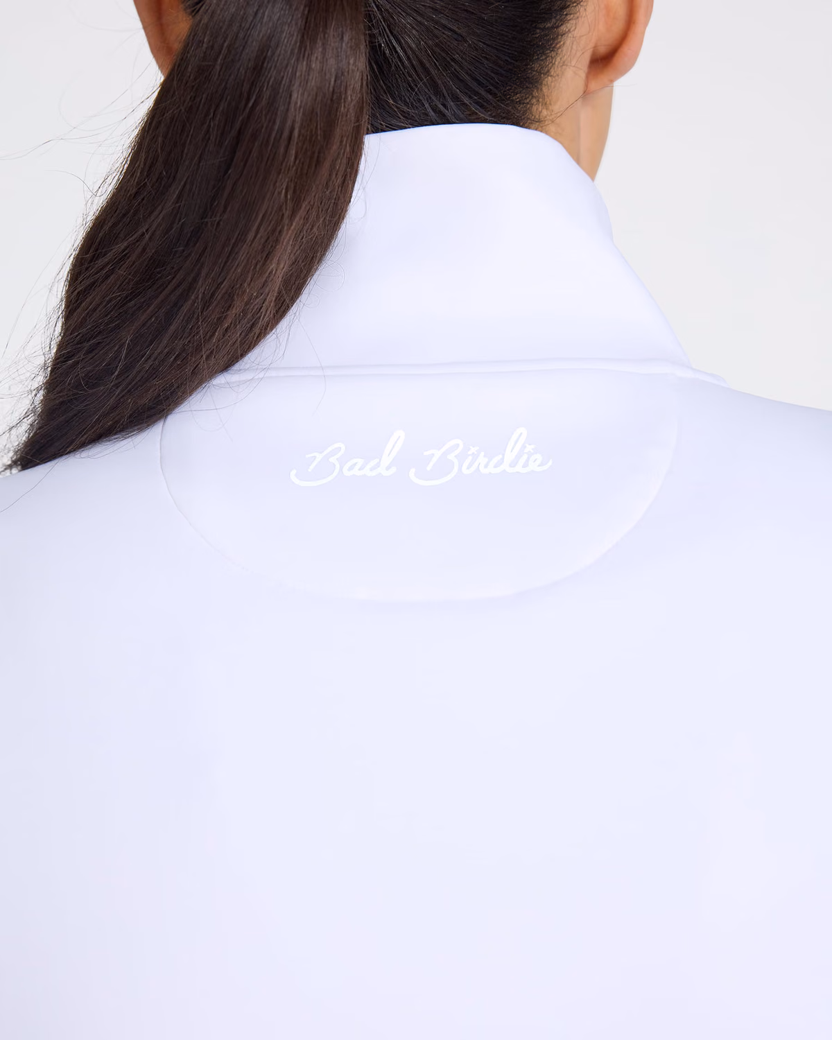Custom Bad Birdie At Ease Quarterzip - White — White