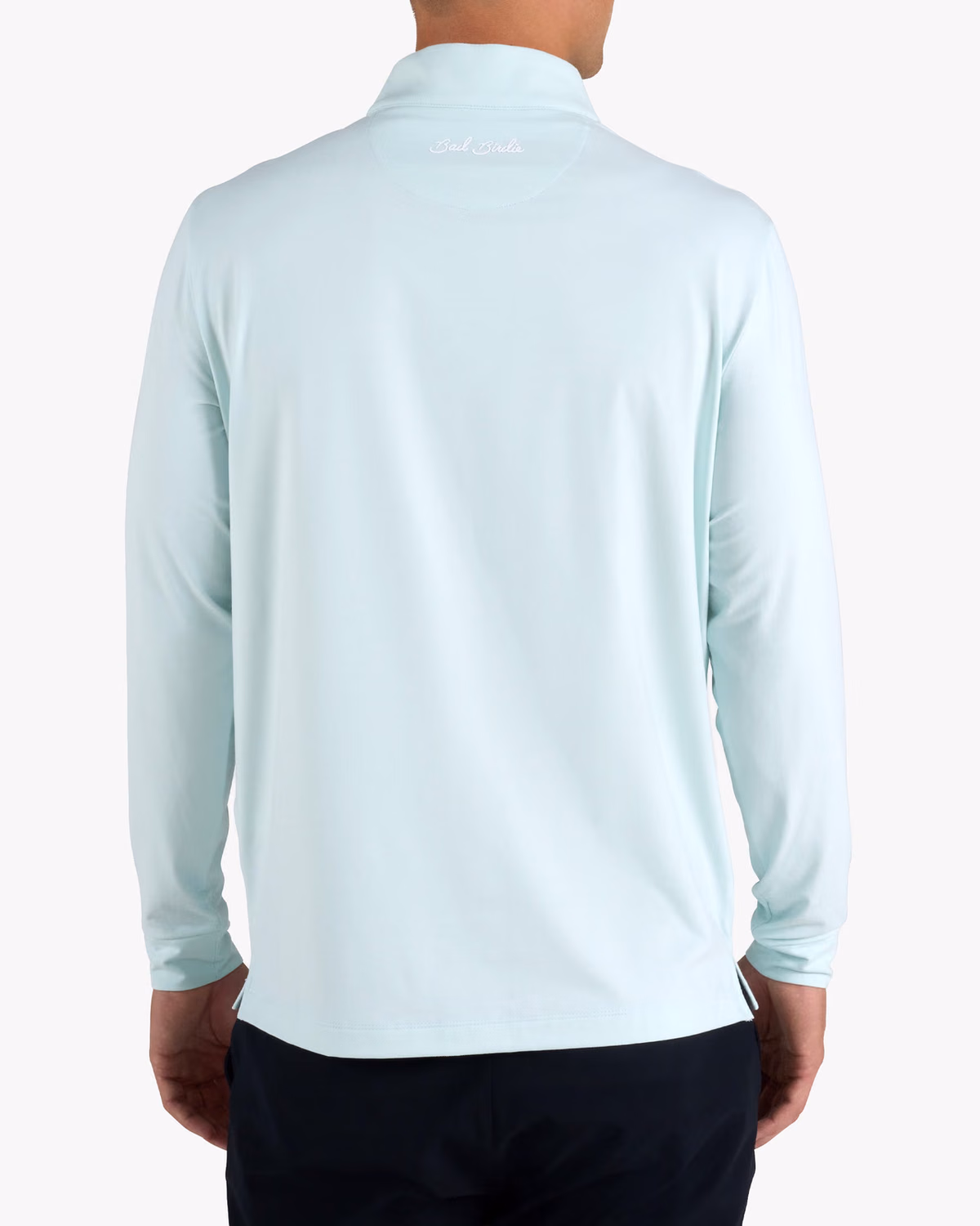 Custom Bad Birdie Velocity Quarterzip - Pale Blue — Pale Blue