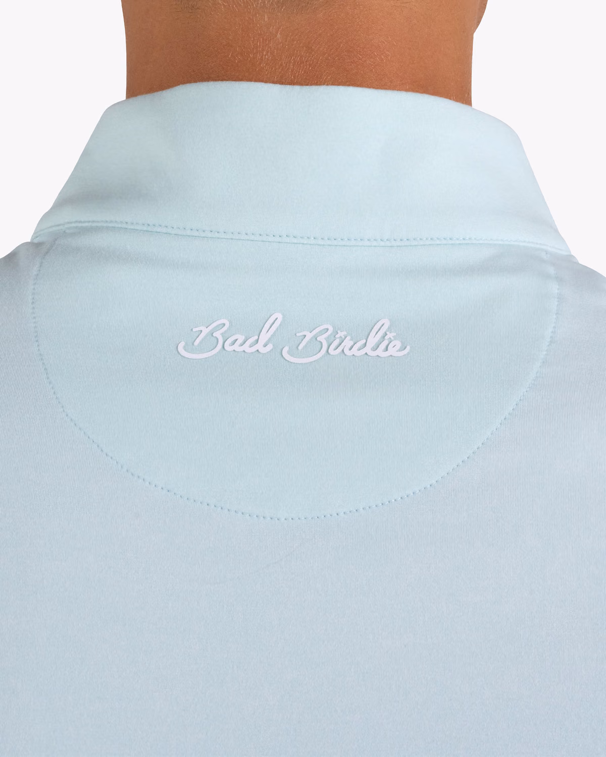 Custom Bad Birdie Velocity Quarterzip - Pale Blue — Pale Blue