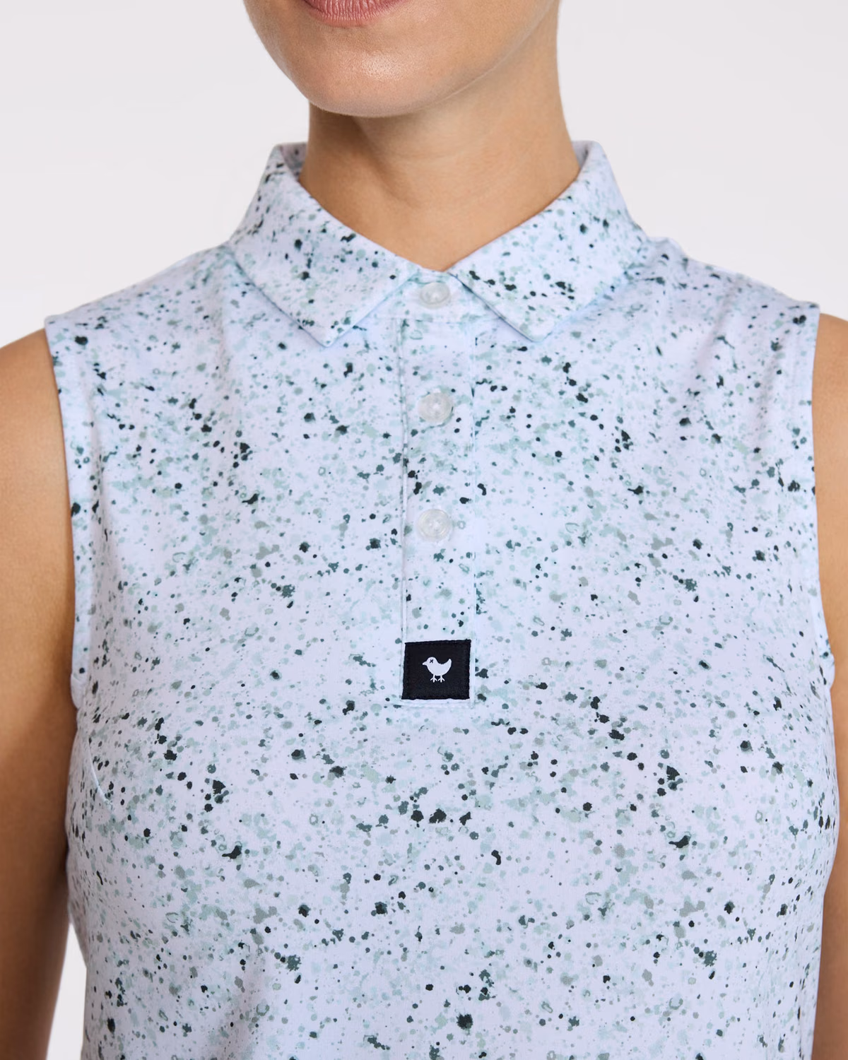 Custom Bad Birdie Paint Splatter 3 - Green Sleeveless — Green Sleeveless