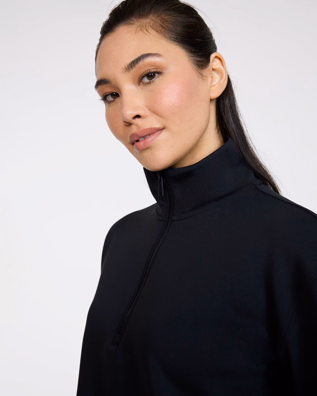 Custom Bad Birdie At Ease Quarterzip - Black — Black