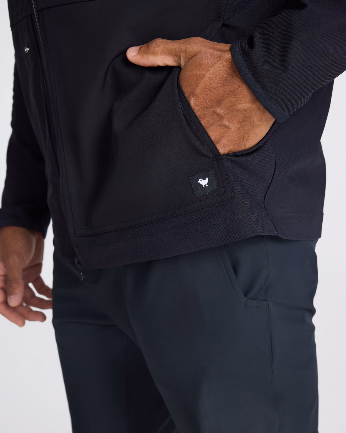 Custom Bad Birdie Hybrid Jacket - Black — Black