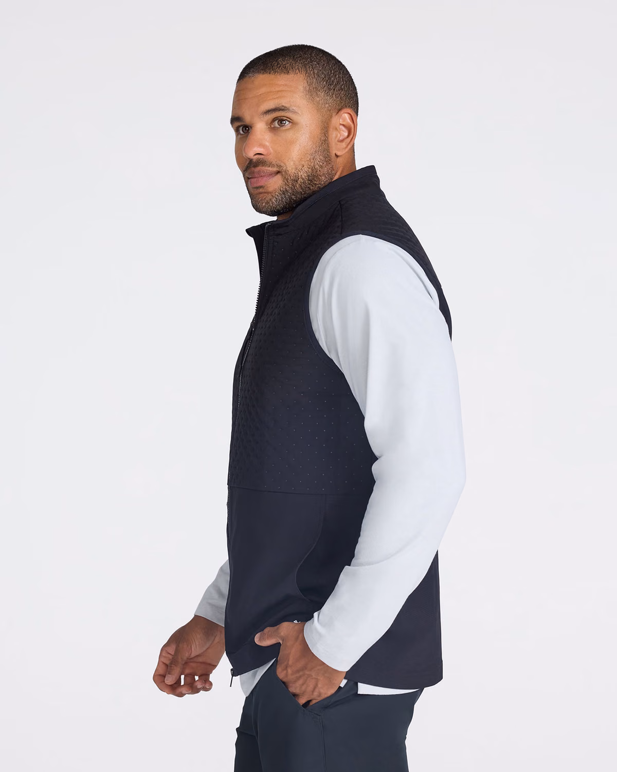 Custom Bad Birdie Hybrid Vest - Black — Black