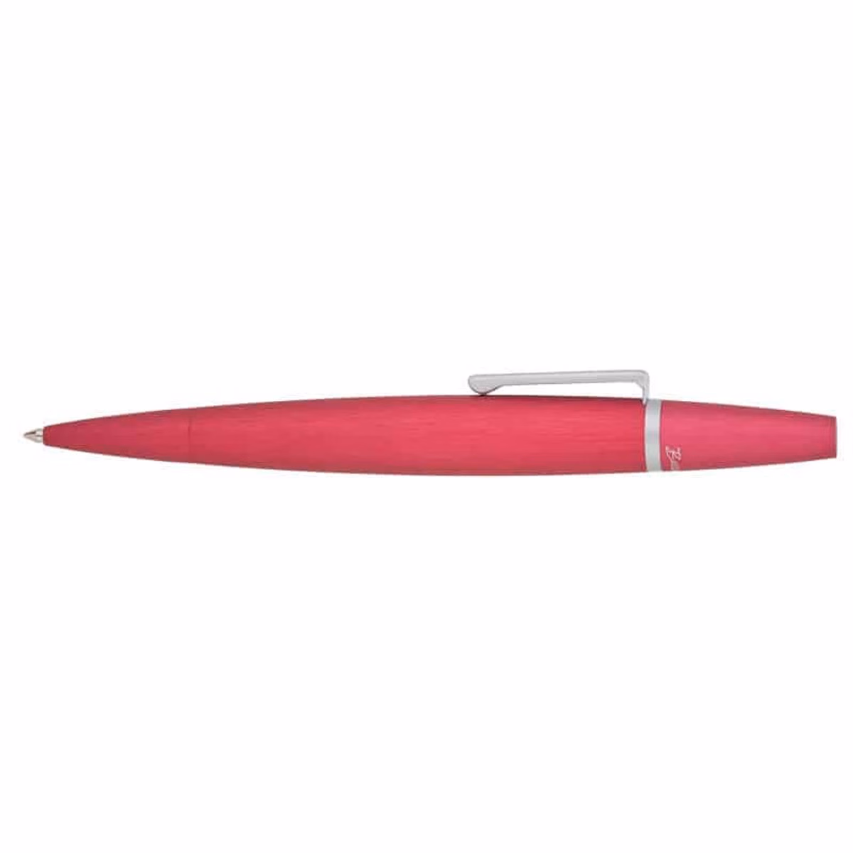Custom Bettoni Quadrato Ballpoint Pen in Red - product view