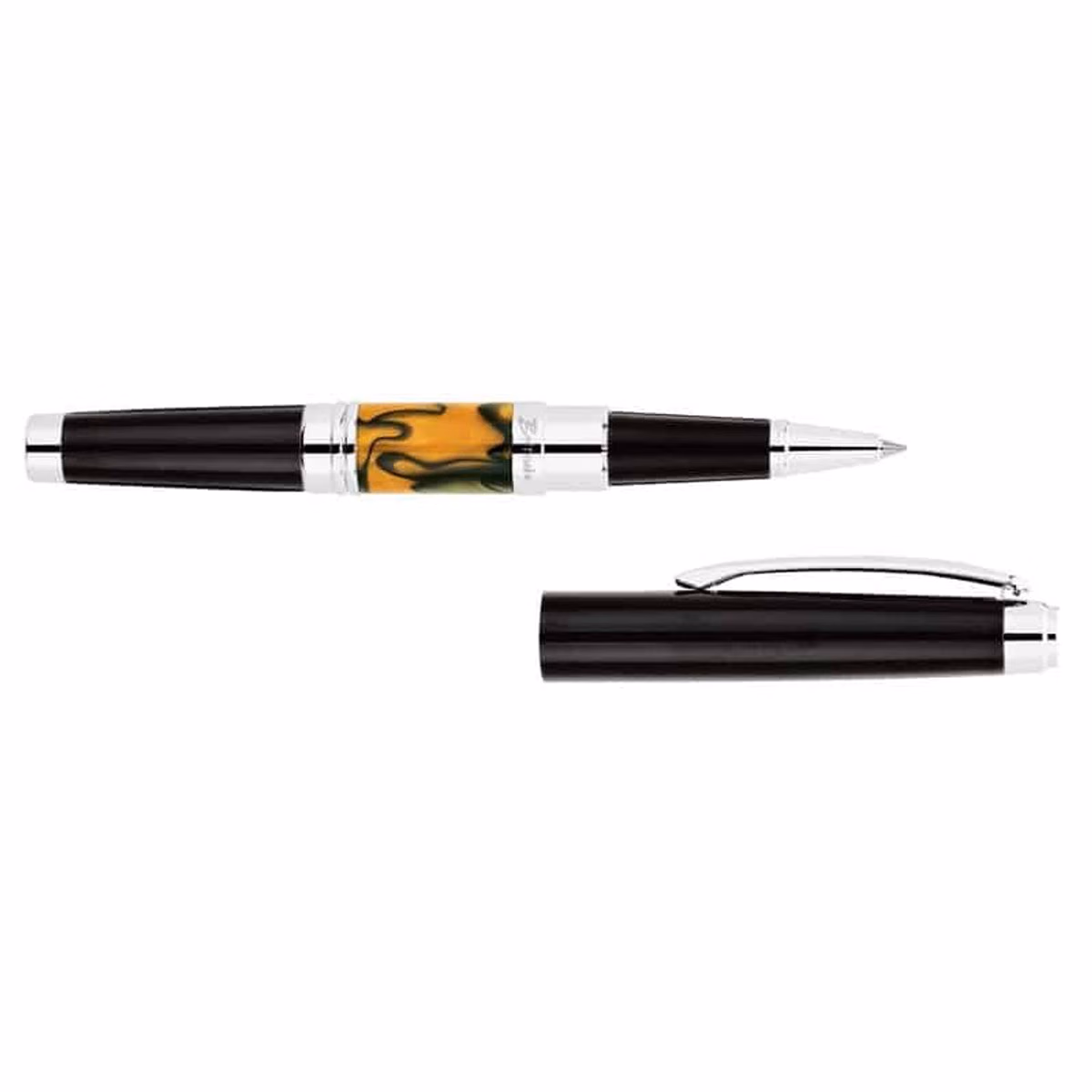 Custom Bettoni Monsignor Rollerball Pen, Yellow, front view