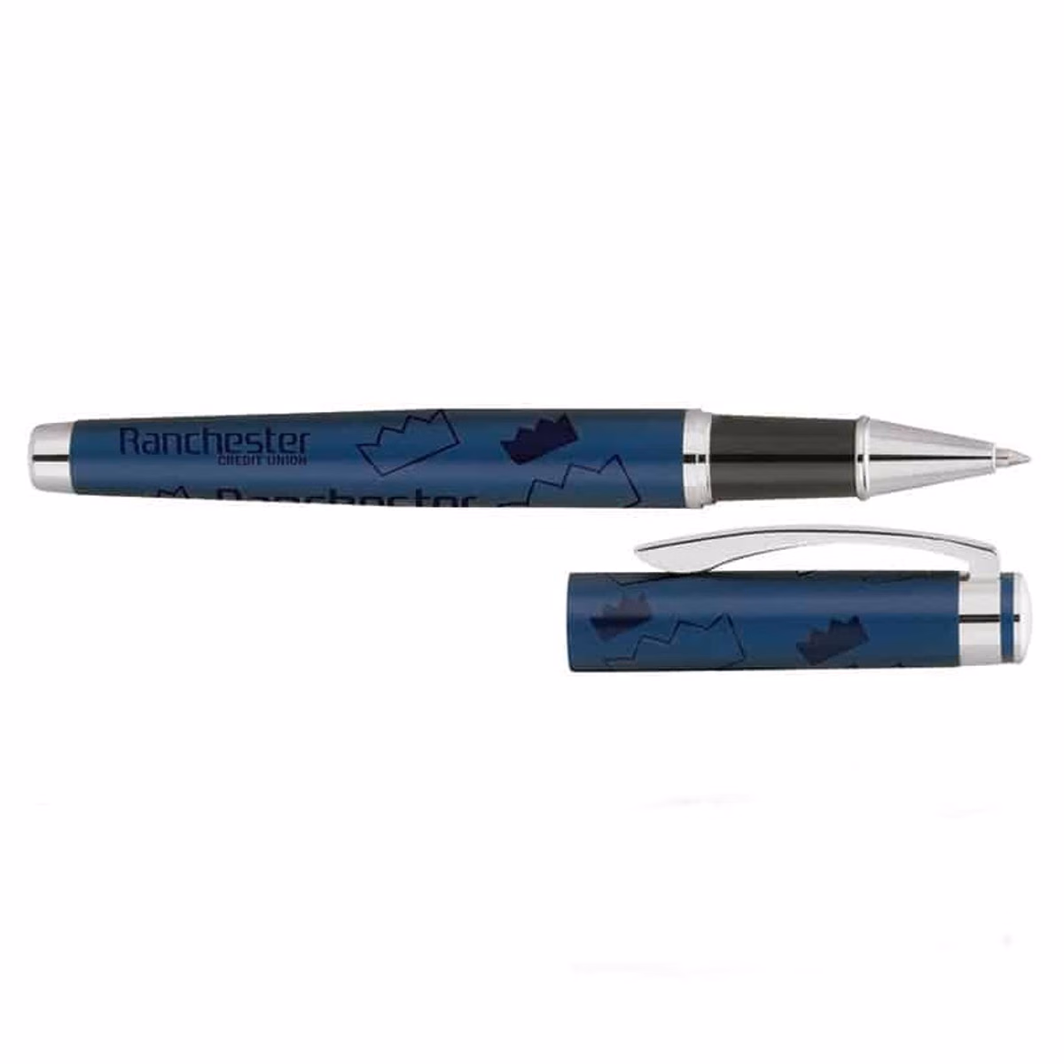 Custom Bettoni Mendova Rollerball Pen in Black - product view
