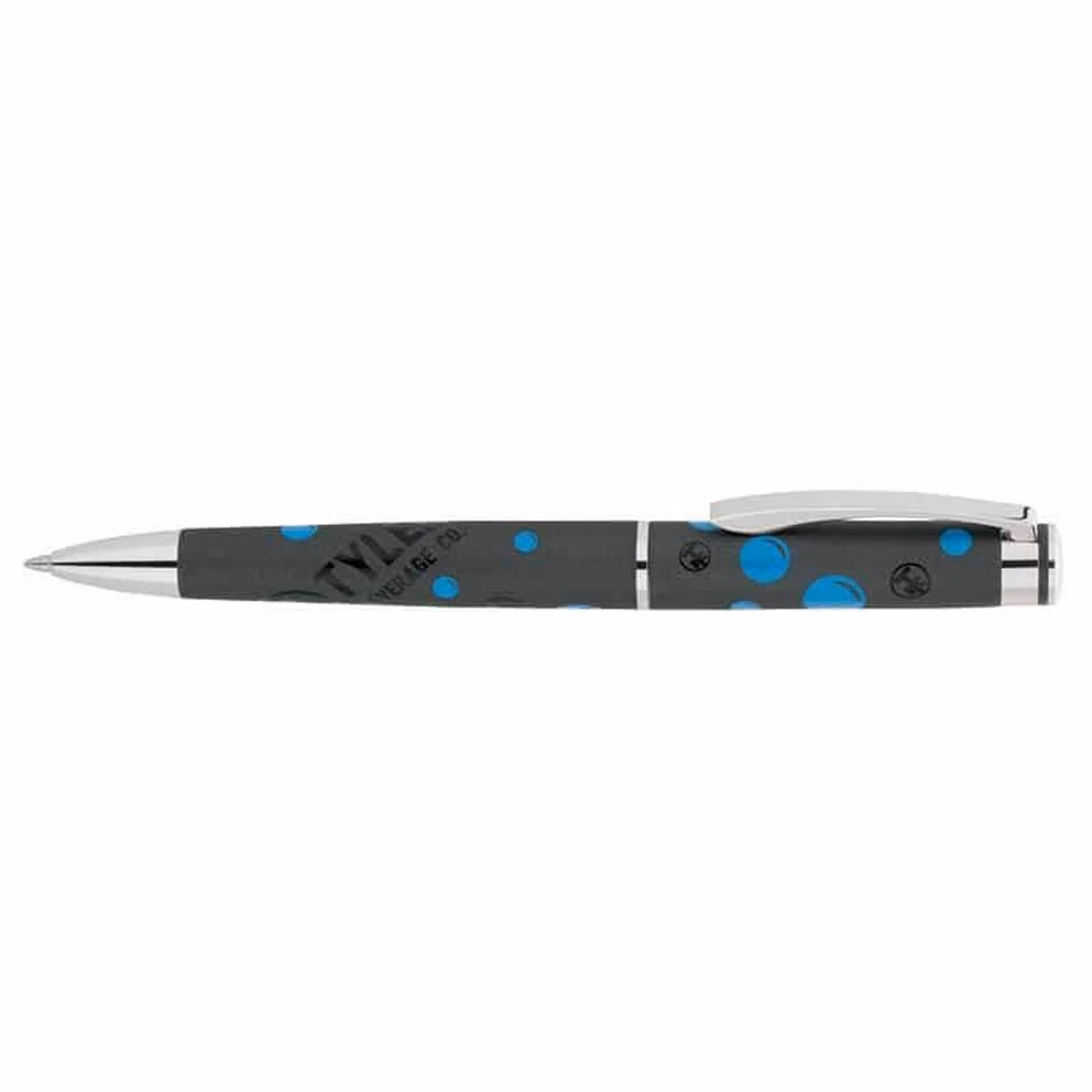 Custom Bettoni Mendova Ballpoint Pen, Black, front view