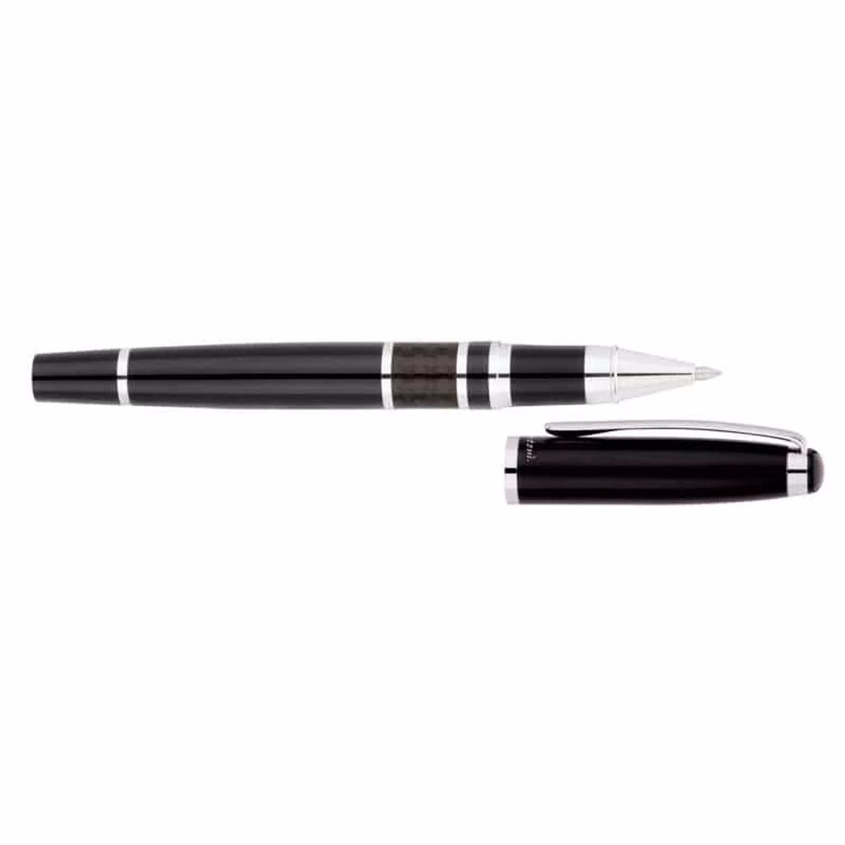 Custom Bettoni Vittorio Rollerball Pen, Black, front view