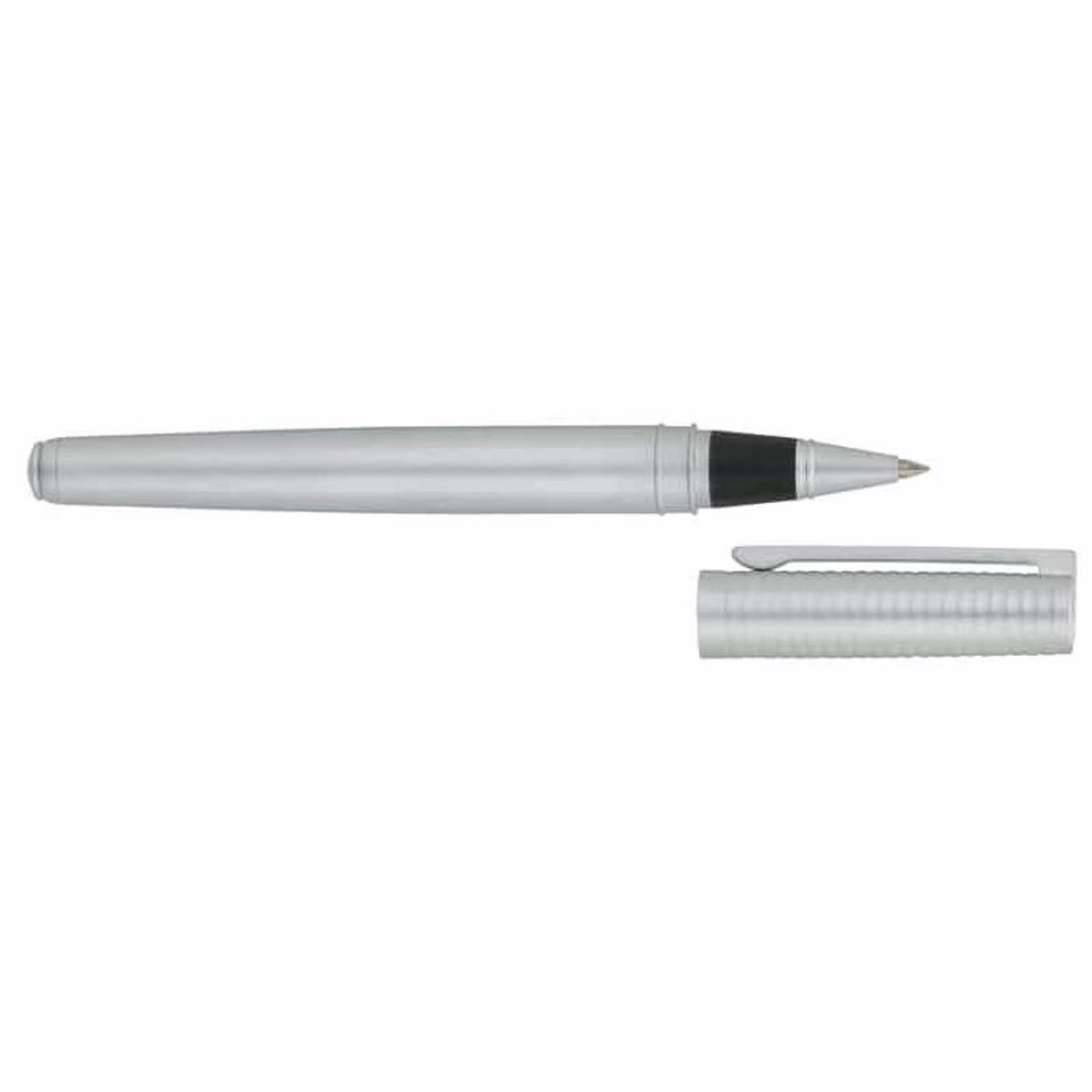 Custom Bettoni Amadeo Rollerball Pen in Matte Silver - product view