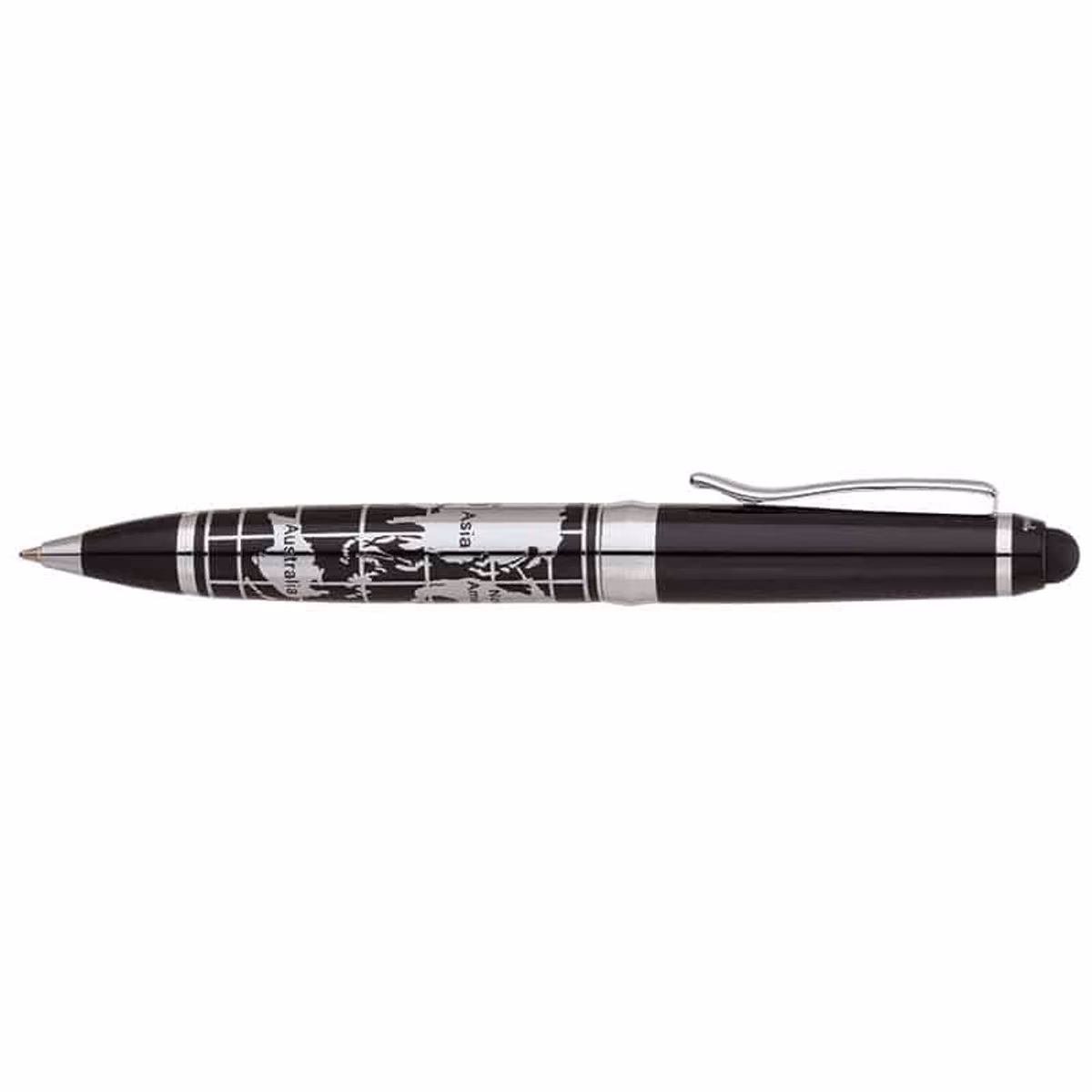 Custom Bettoni Salerno Ballpoint / Stylus Pen in Black - product view