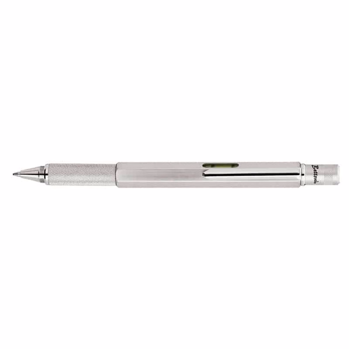 Custom Bettoni Graphica 4-in-1 Pen in Matte Silver - product view
