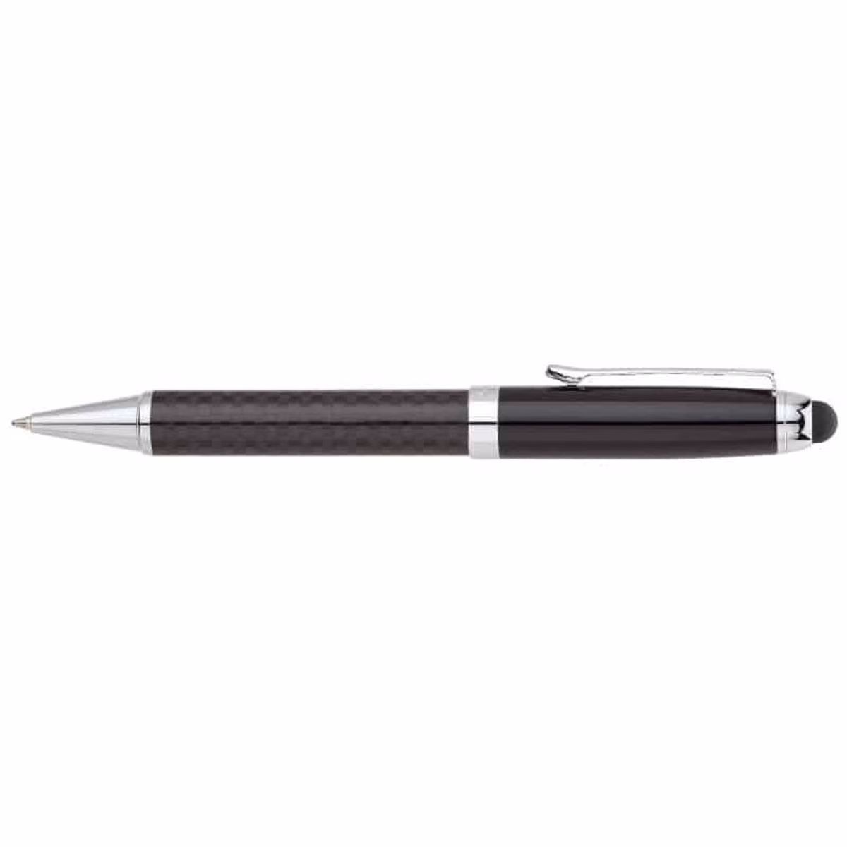 Custom Bettoni Potenza Ballpoint Pen & Stylus in Black - product view