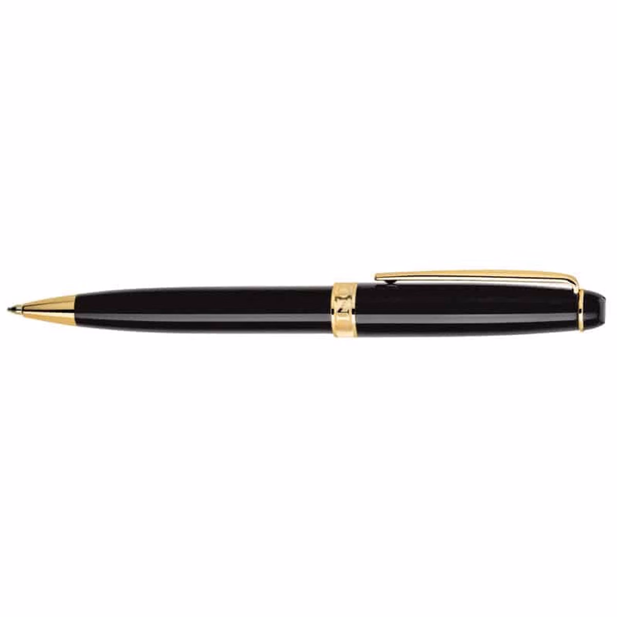 Custom Bettoni Alberti Ballpoint Pen, Black, front view