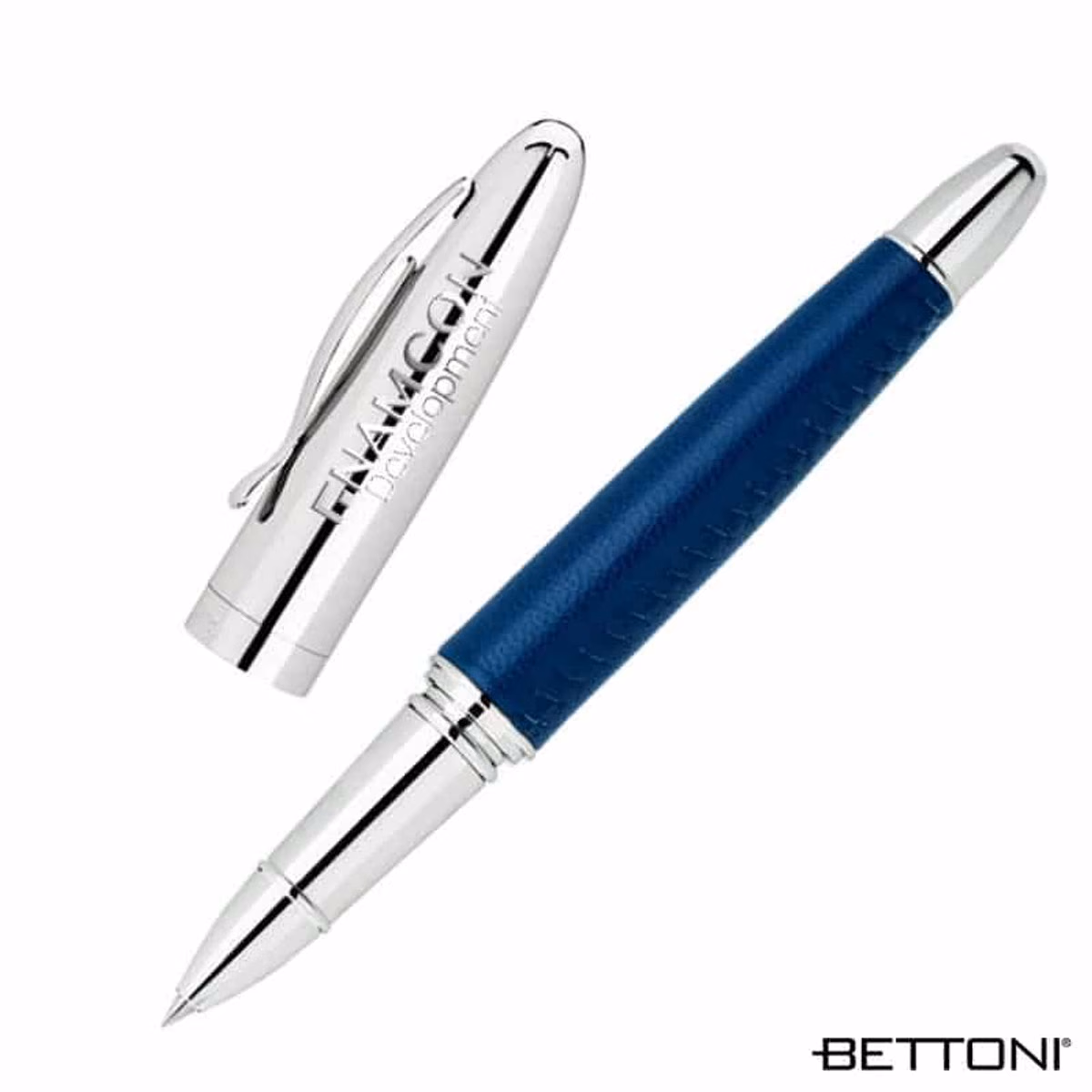 Custom Bettoni Avante Rollerball Pen, Blue, front view