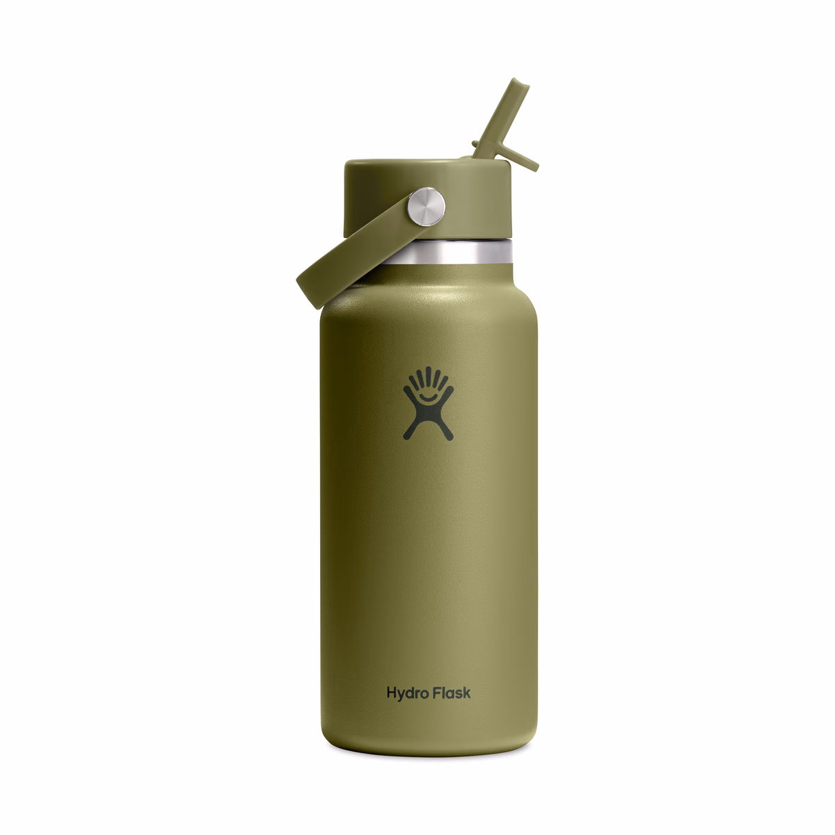 Custom Hydro Flask Wide Flex Straw Cap Bottle 32 Oz. — Palmer Green