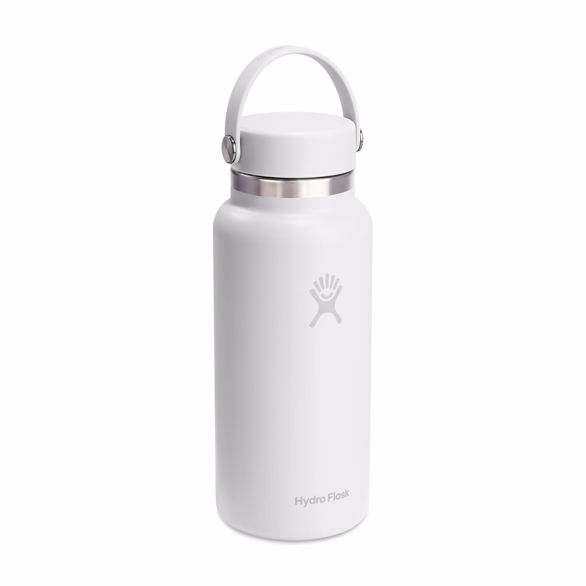 Custom Hydro Flask Wide Flex Cap Bottle 32 Oz. — White