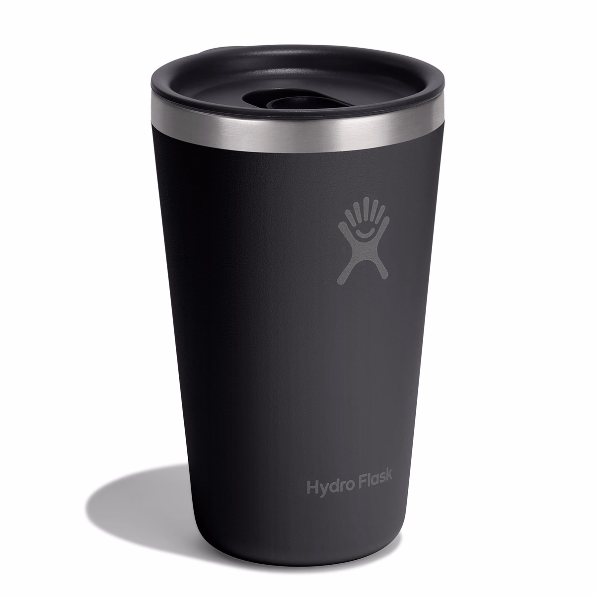 Custom Hydro Flask All Around Tumbler Press-In Lid 16 Oz. — Black