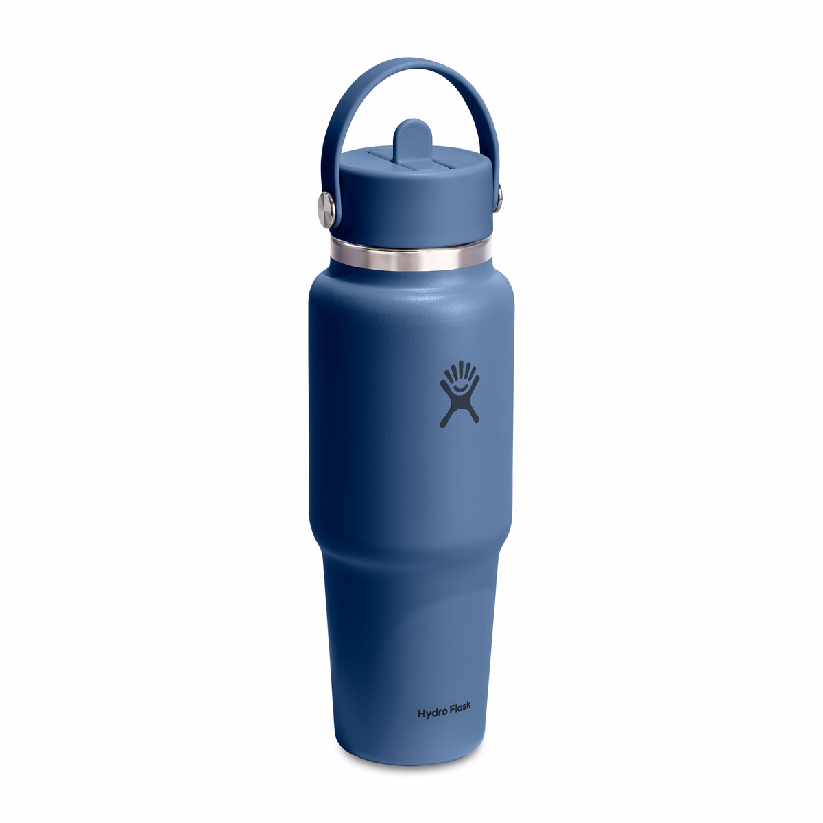 Custom Hydro Flask Wide Flex Straw Travel Bottle 32 Oz. — Harbor Blue