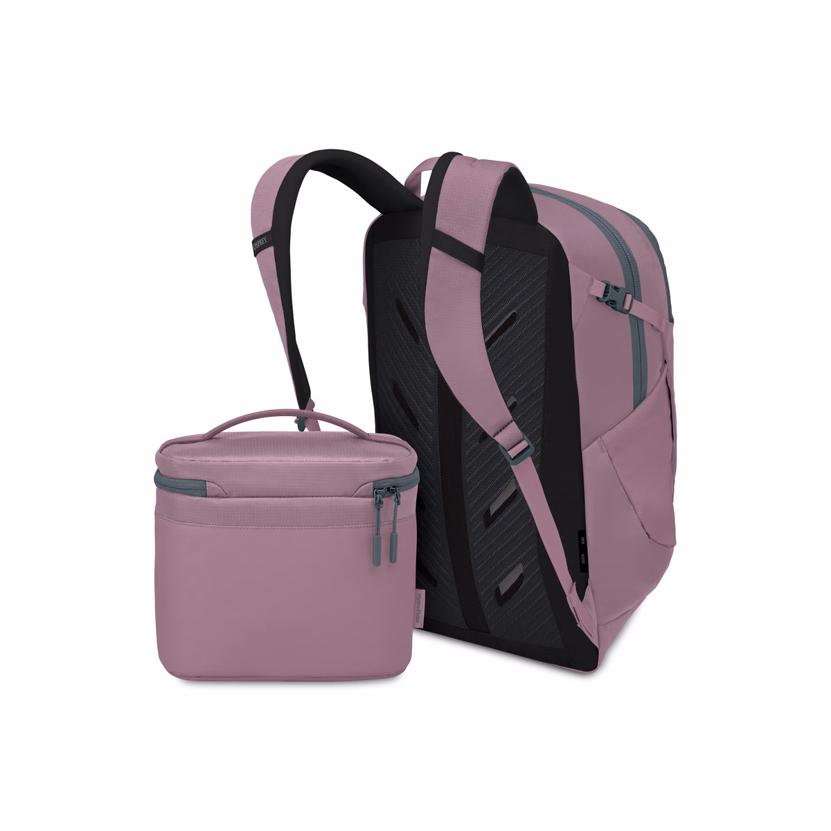 Custom Osprey Axis x Hydro Flask Backpack and Insulated Lunch Bag Bundle — Iris Pink