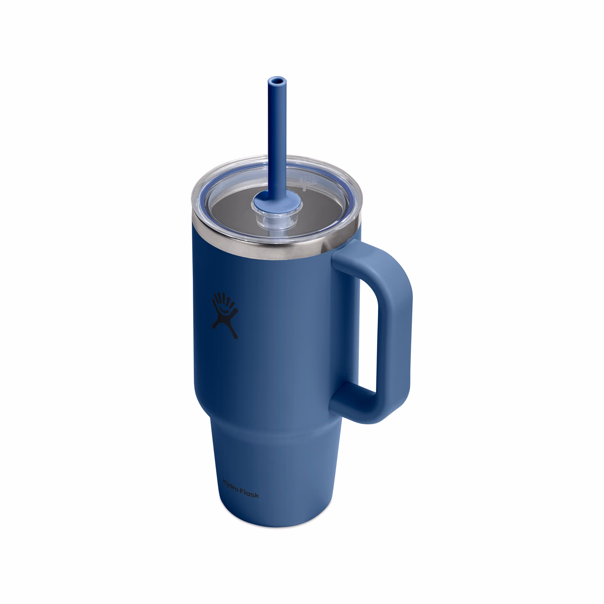 Custom Hydro Flask Travel Tumbler Clear Lid 32 Oz. — Harbor Blue