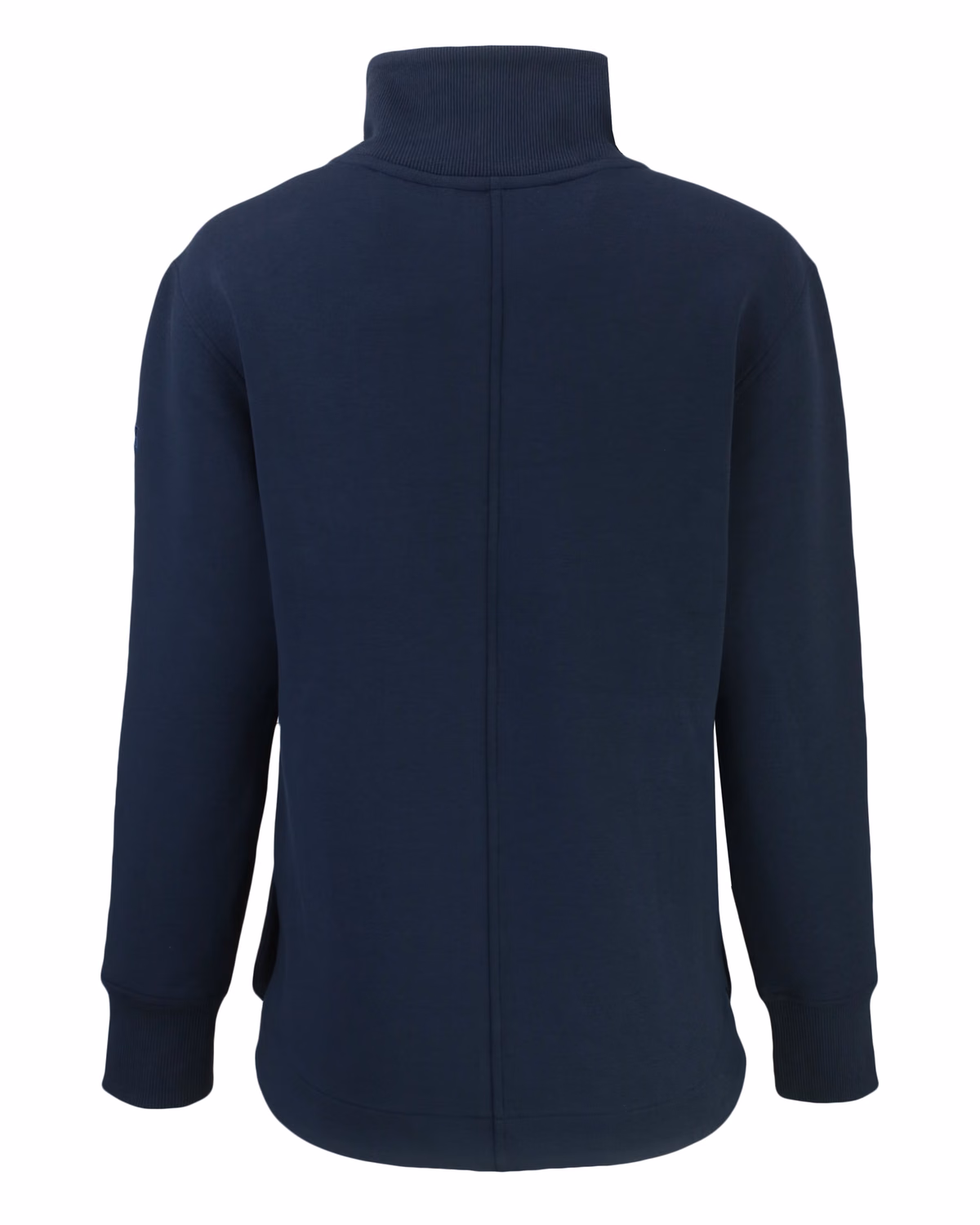 Custom Cutter & Buck Roam Recycled Buttery-Soft Knit Womens Full Zip Jacket — Navy Blue flat front
