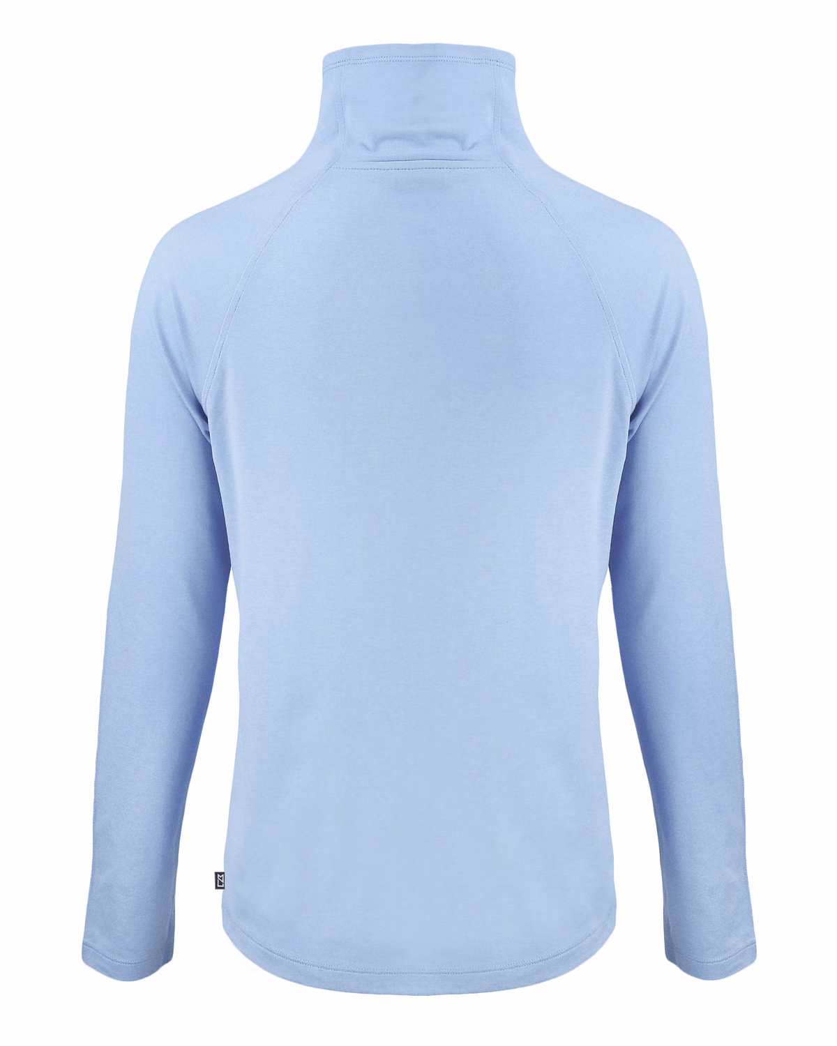 Custom Cutter & Buck Coastline Recycled Double Peached Womens Funnel Neck Pullover — Atlas flat front