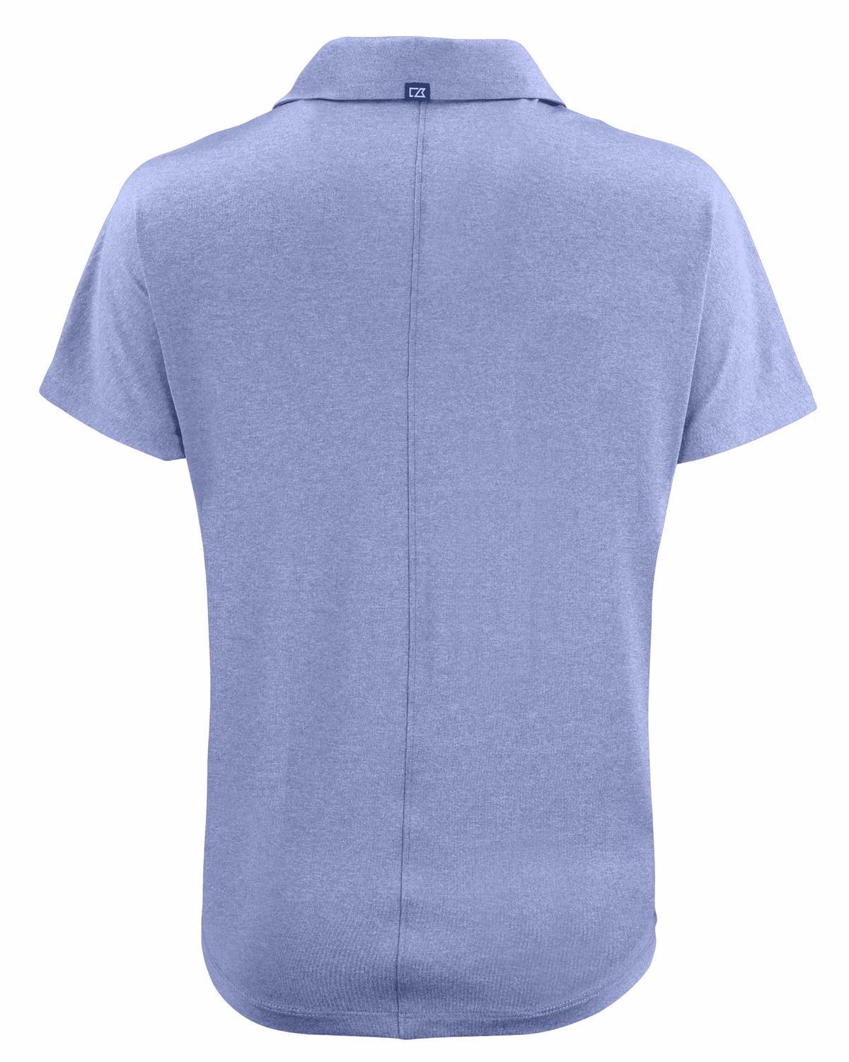 Custom Cutter & Buck Coastline Recycled Double Peached Womens Dolman Polo — Hyacinth flat front