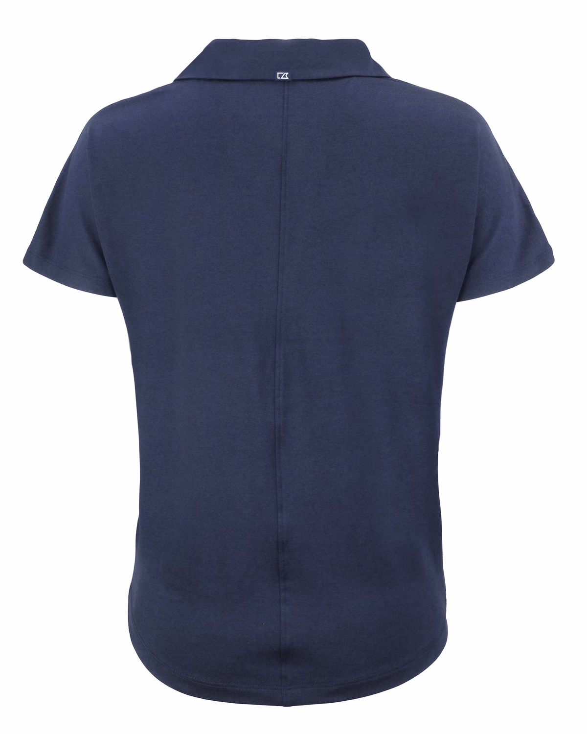 Custom Cutter & Buck Coastline Recycled Double Peached Womens Dolman Polo — Navy Blue flat front