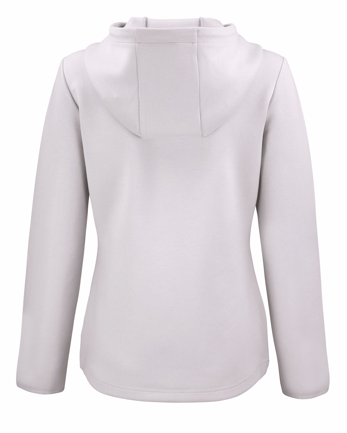 Custom Cutter & Buck Roam Recycled Buttery-Soft Knit Womens Full Zip Hooded Jacket — Solitaire flat front